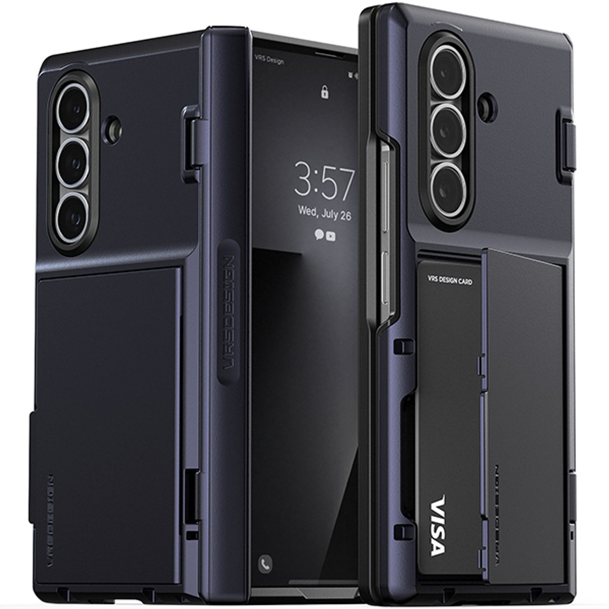베루스(VRS DESIGN) 갤럭시 Z폴드7 케이스 카드 2장 수납 자동 힌지보호 휴대폰 케이스 모던 고