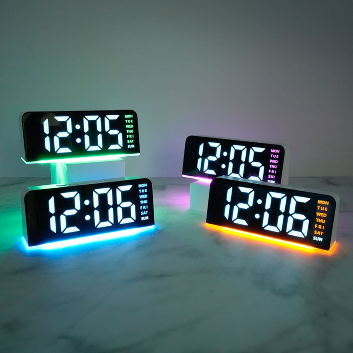 유즈비(USBEE) 유즈비 언더라인 무드등 LED 시계 GH8033