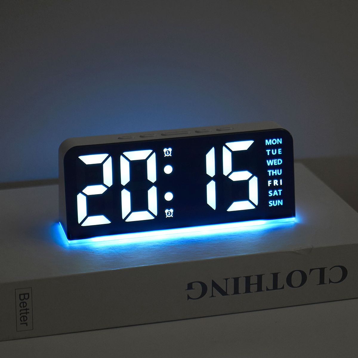 유즈비(USBEE) 유즈비 언더라인 무드등 LED 시계 GH8033