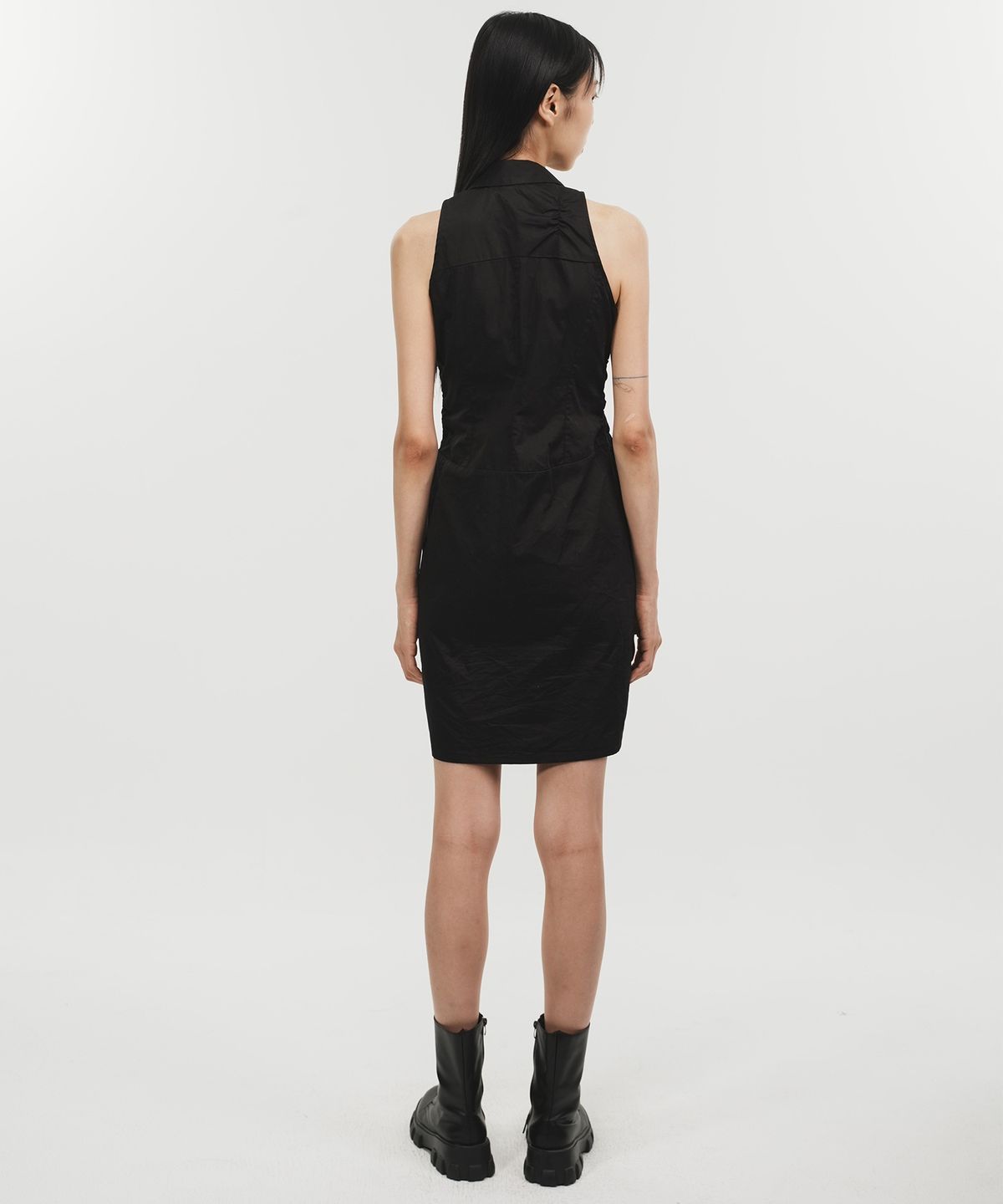 페노메논시퍼(PHENOMENON SEEPER) SHIRRING MINI DRESS
