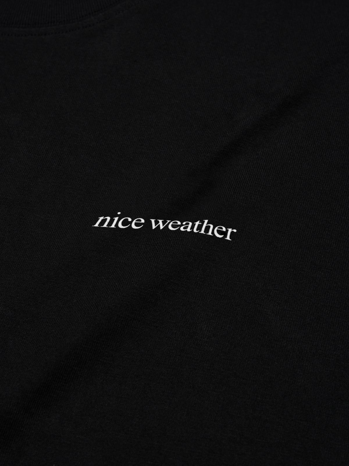 나이스웨더(NICEWEATHER) 튜블라 티셔츠 (블랙)