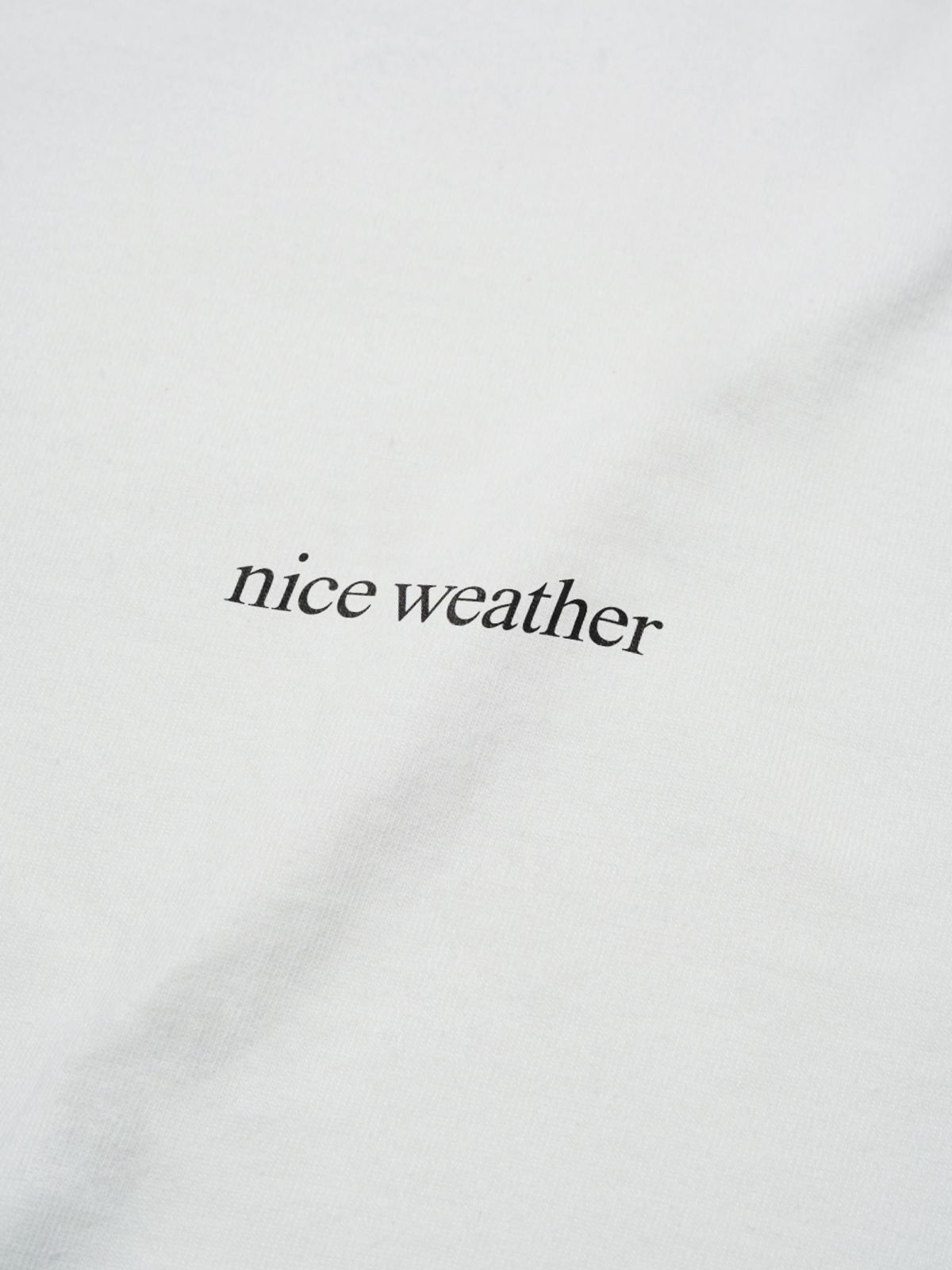 나이스웨더(NICEWEATHER) 튜블라 티셔츠 (화이트)