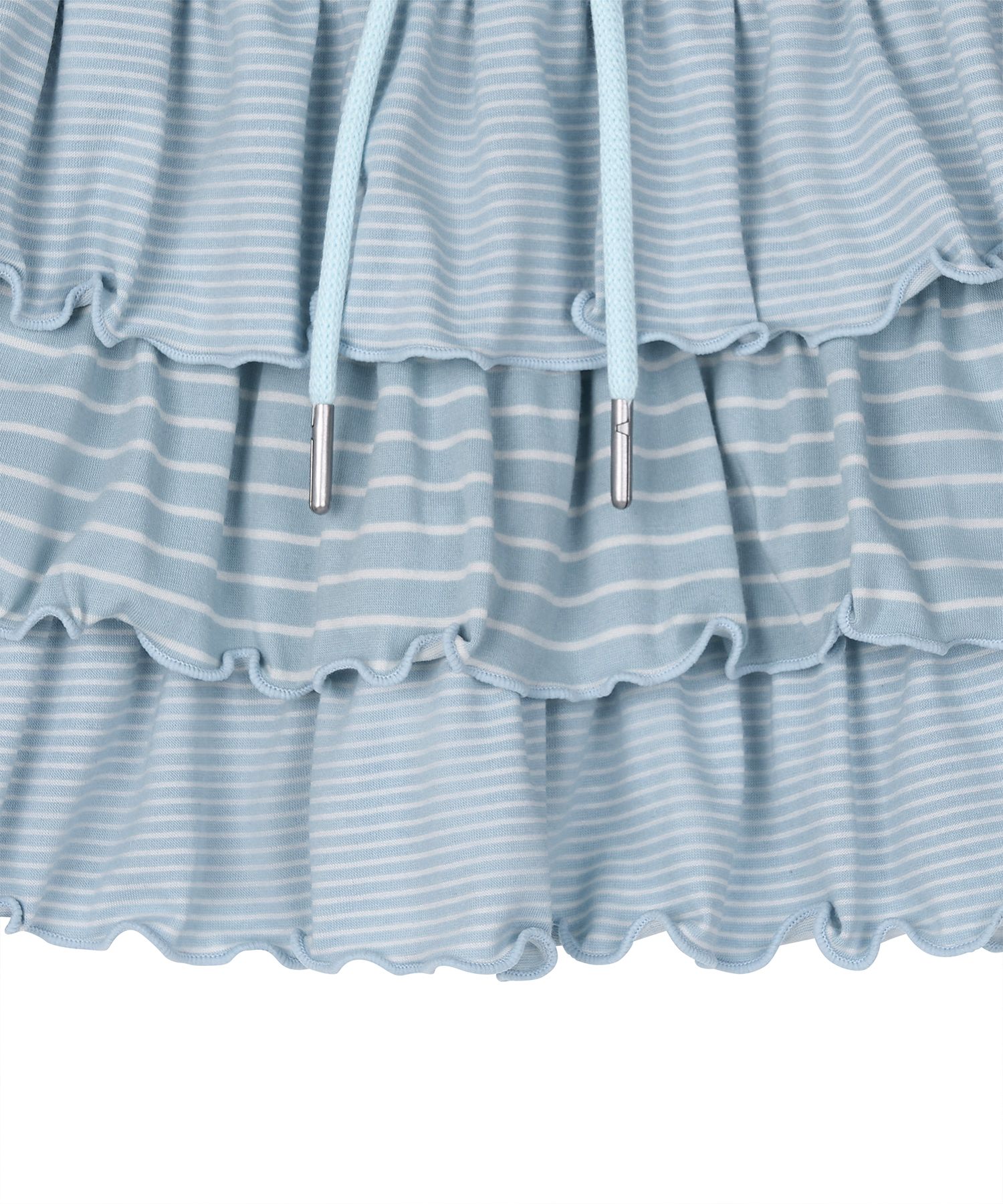 MUSINSA | EESSAY STRIPED CANCAN SKIRT - SKY BLUE