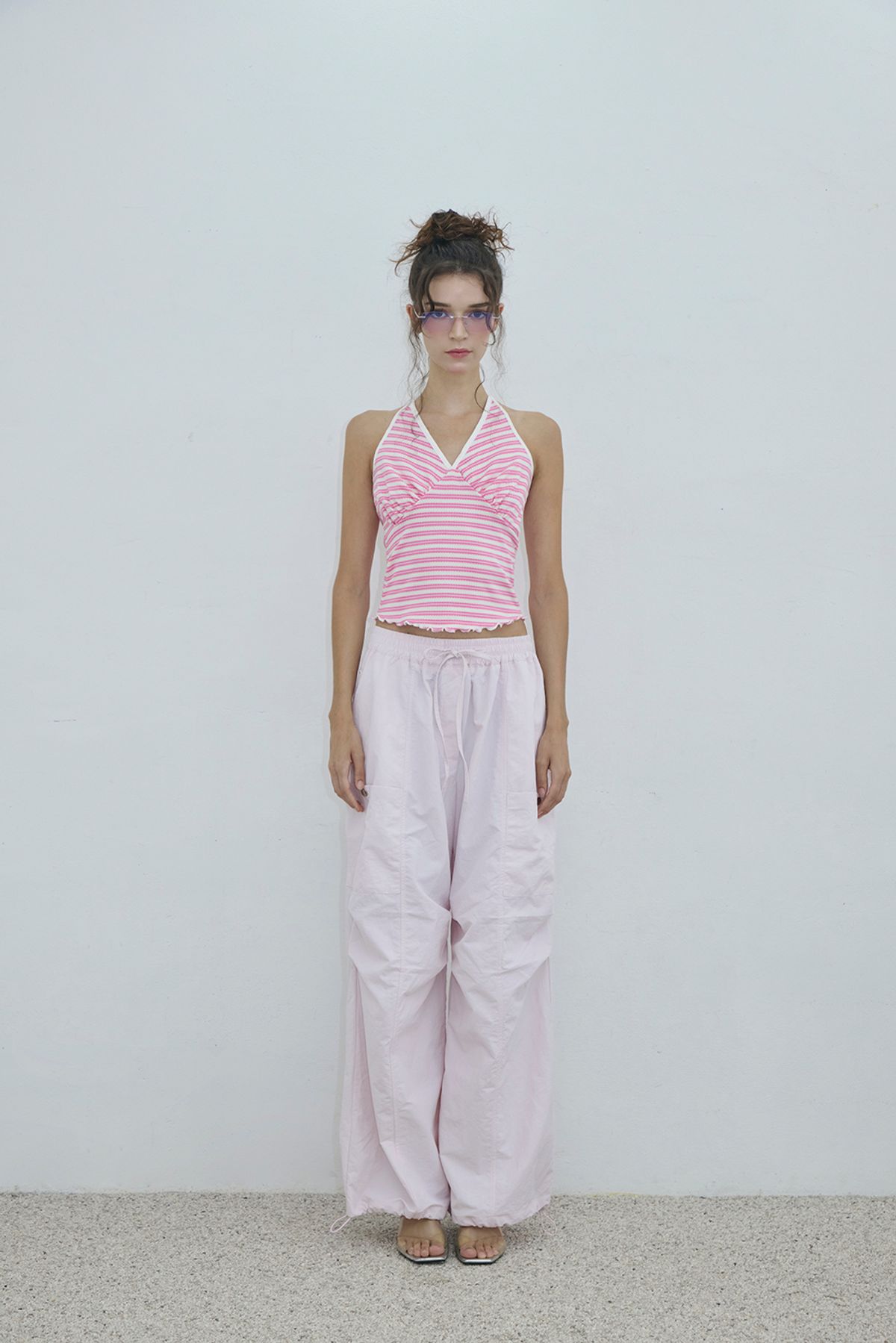 카프리슈(CAPRICIEUX) Cleo stripe  top_pink