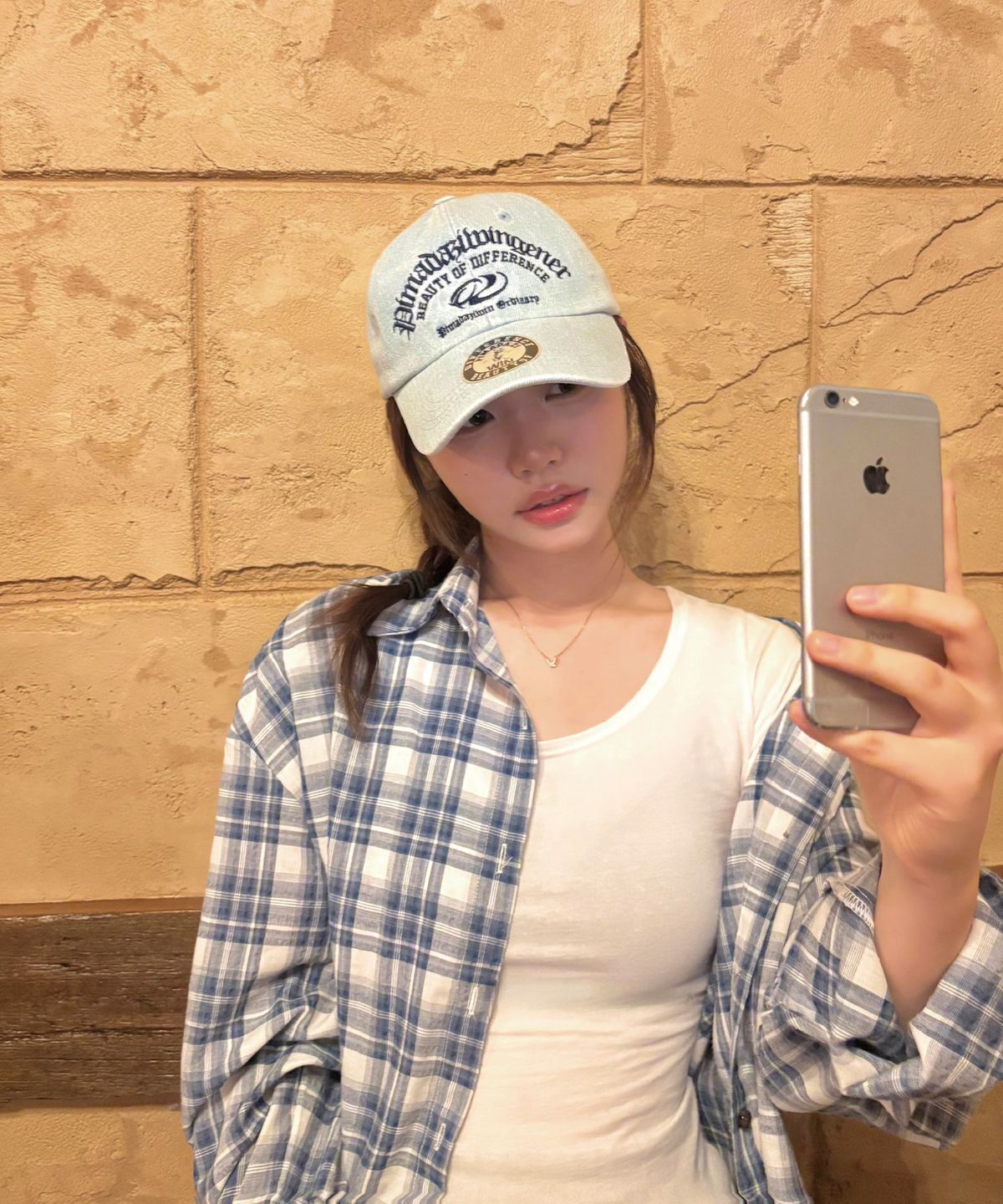 피마다지윈(PIMADAZIWIN) Denim Logo Ballcap_[Light Blue]