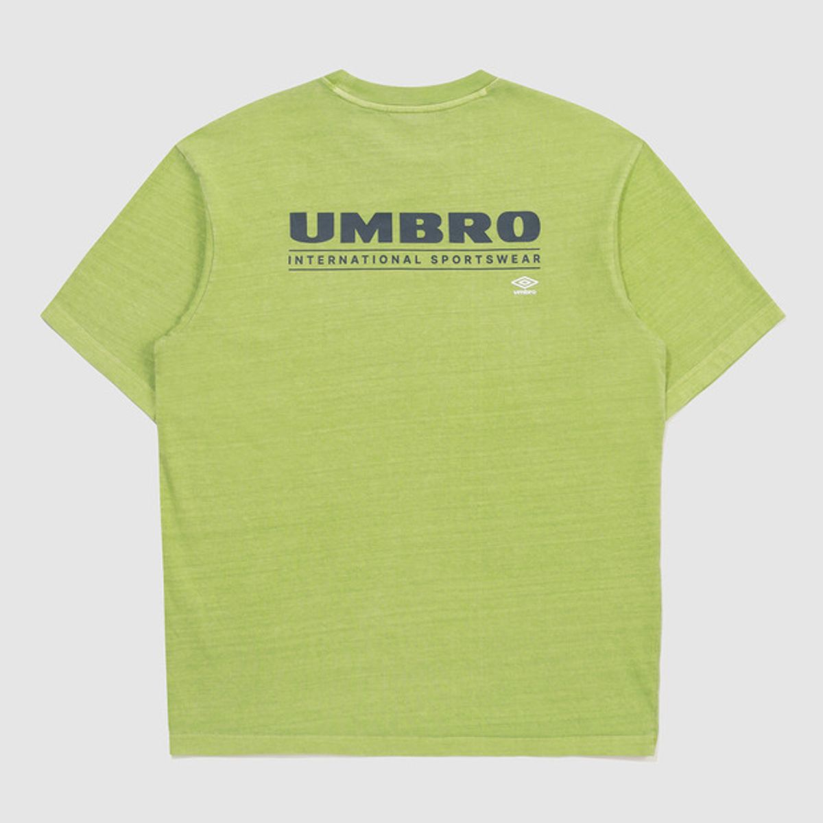 엄브로(UMBRO) 피그먼트 다잉 빅로고 티셔츠 그린(UQ323CRS73)