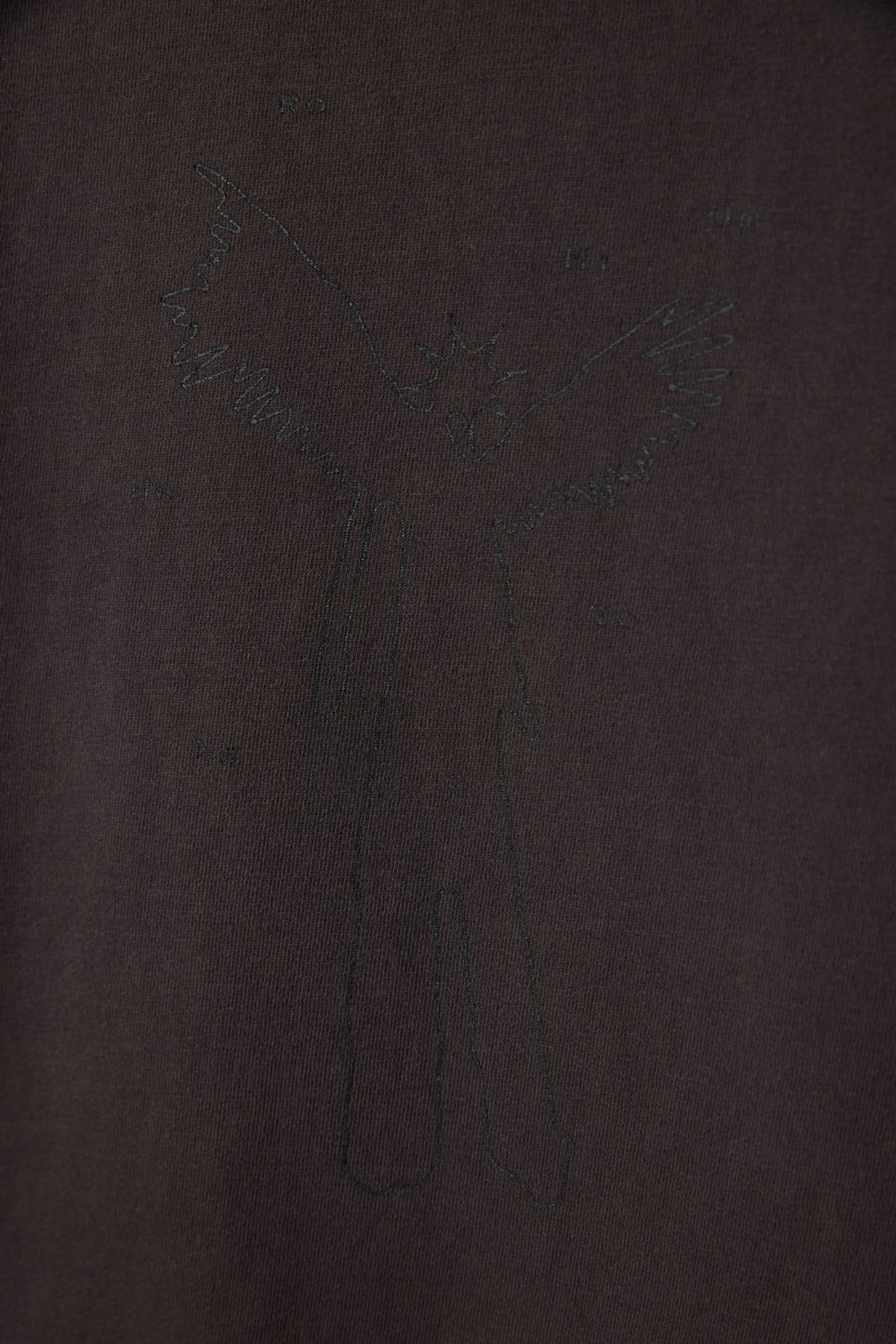 해칭룸(HATCHINGROOM) Angel Flash Man Tee 1/2 Brown Charcoal