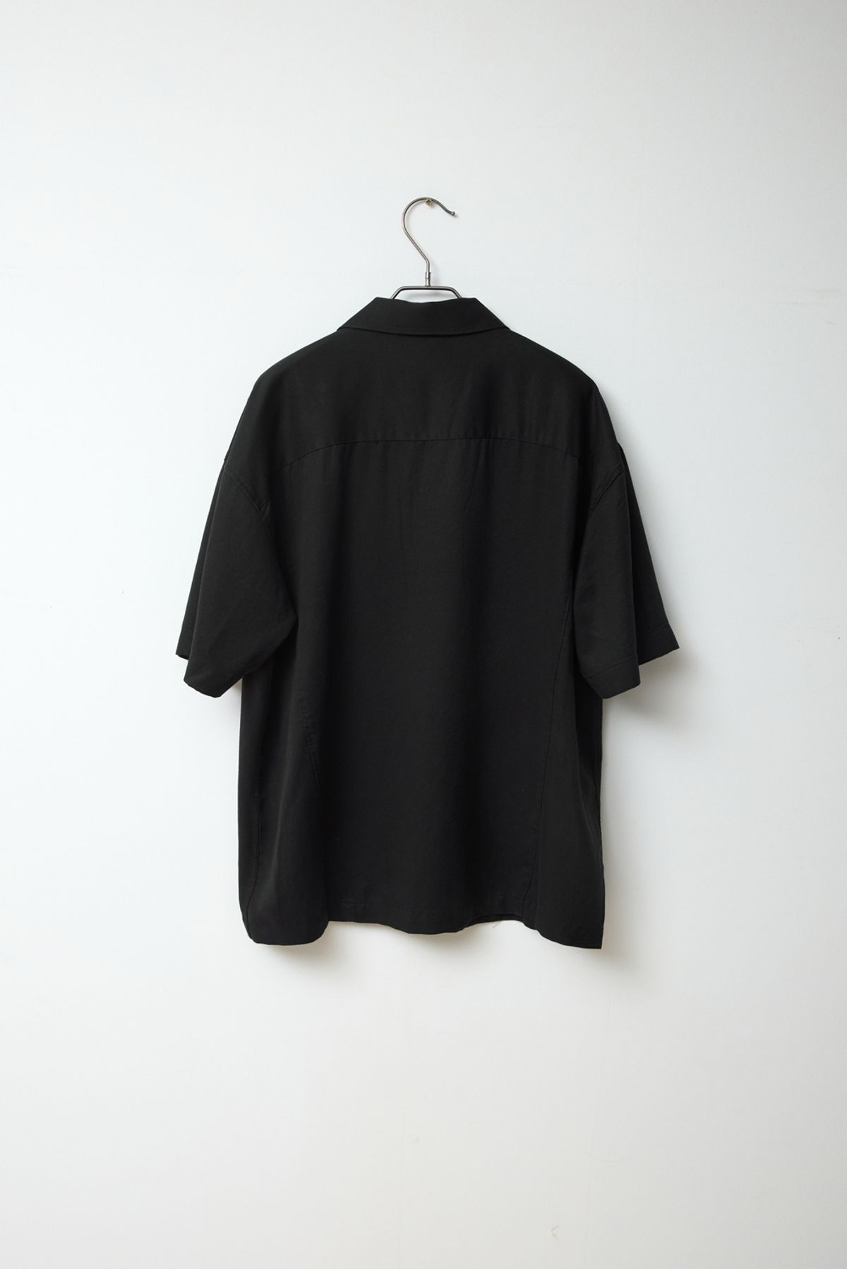 해칭룸(HATCHINGROOM) Camp Collar Shirt Tencel Black