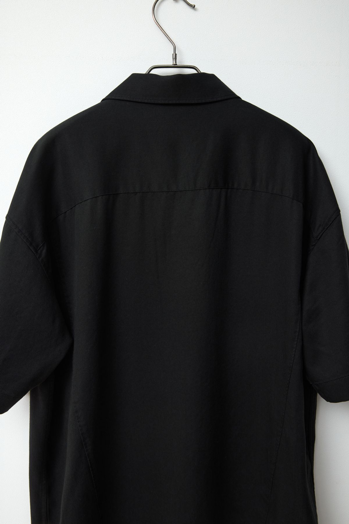 해칭룸(HATCHINGROOM) Camp Collar Shirt Tencel Black