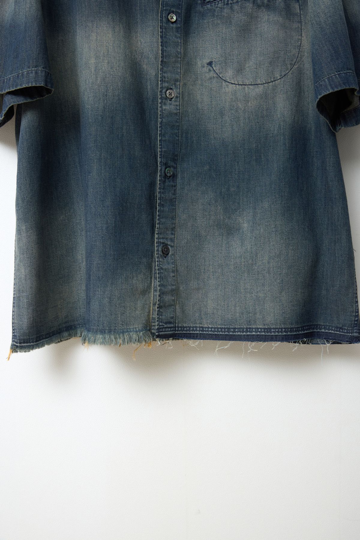 해칭룸(HATCHINGROOM) Over Shirt Denim Blue