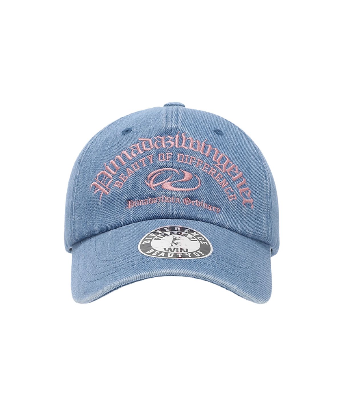 피마다지윈(PIMADAZIWIN) Denim Logo Ballcap_[Medium Blue]