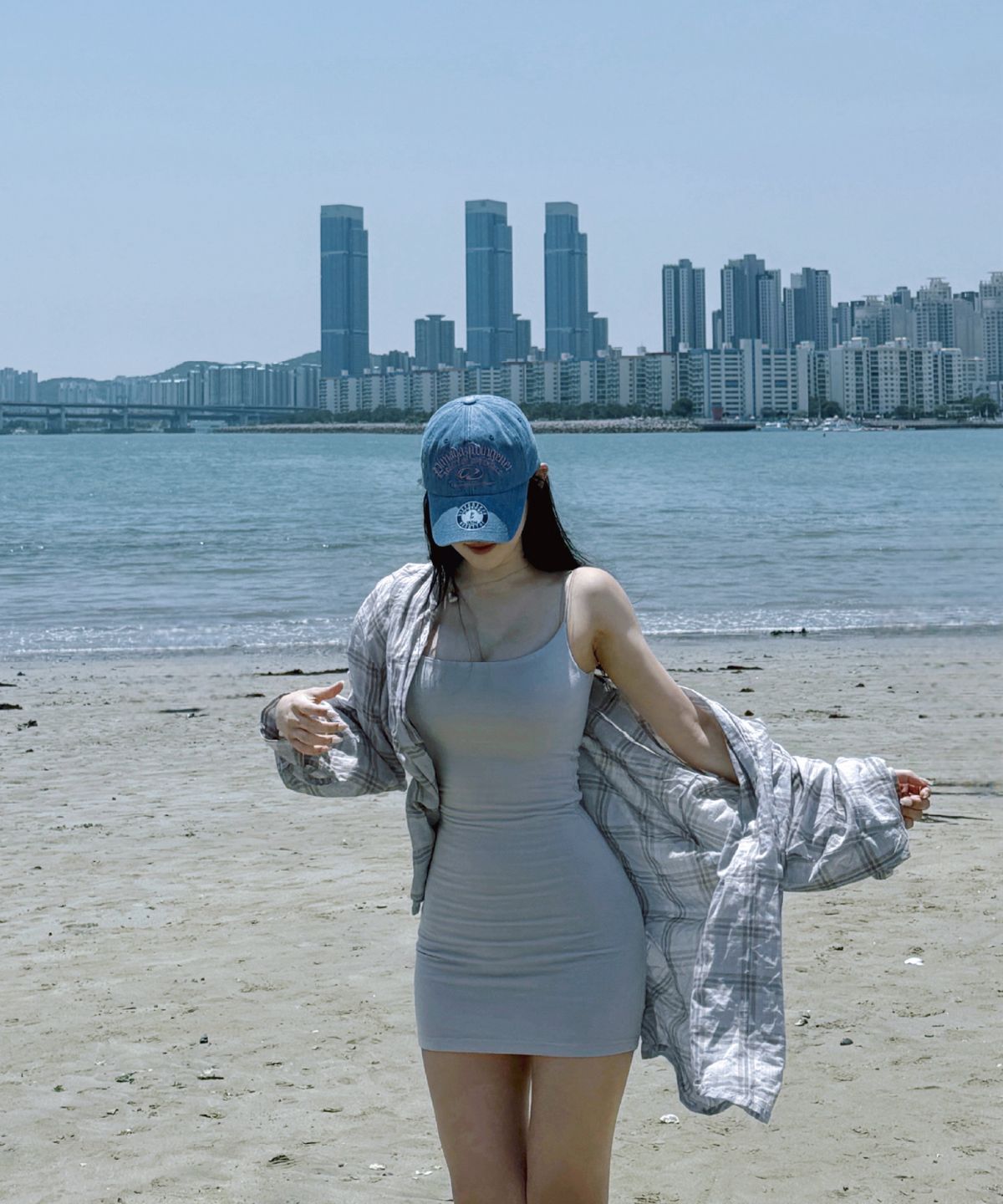 피마다지윈(PIMADAZIWIN) Denim Logo Ballcap_[Medium Blue]