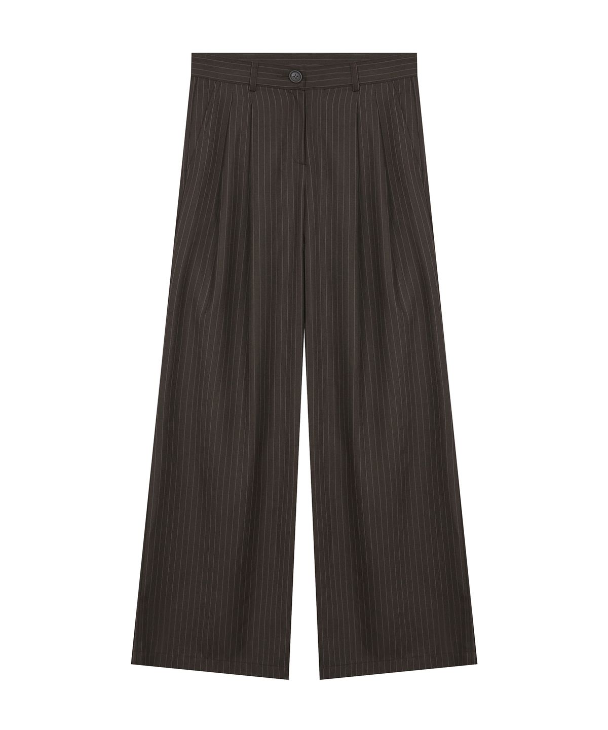 라티젠(LARTIGENT) L19 CHECK PLEATS WRAP SET(BROWN)