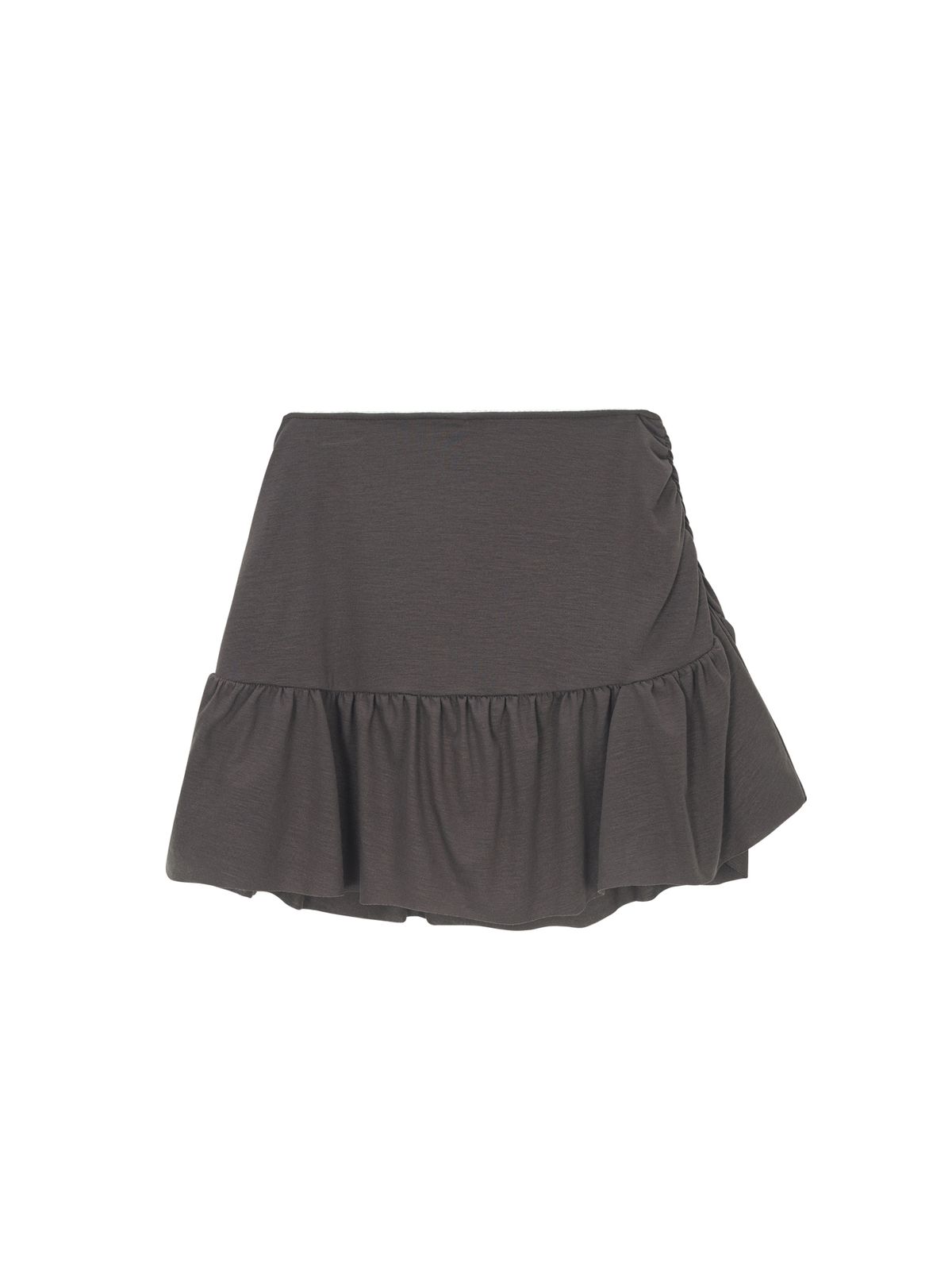 샐러드바구니(SALAD BAGUNI) Ruffle hem skirt - gray