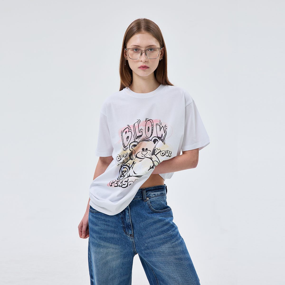 블로우(BLOW) BEAR GRAPHIC ART T-SHIRT