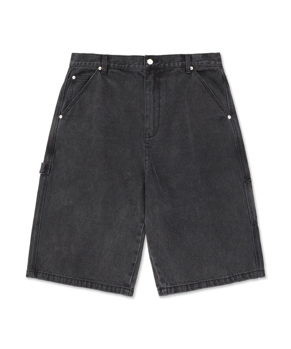 디미토(DIMITO) CARPENTER DENIM SHORTS (LONG & LOOSE FIT) GREY