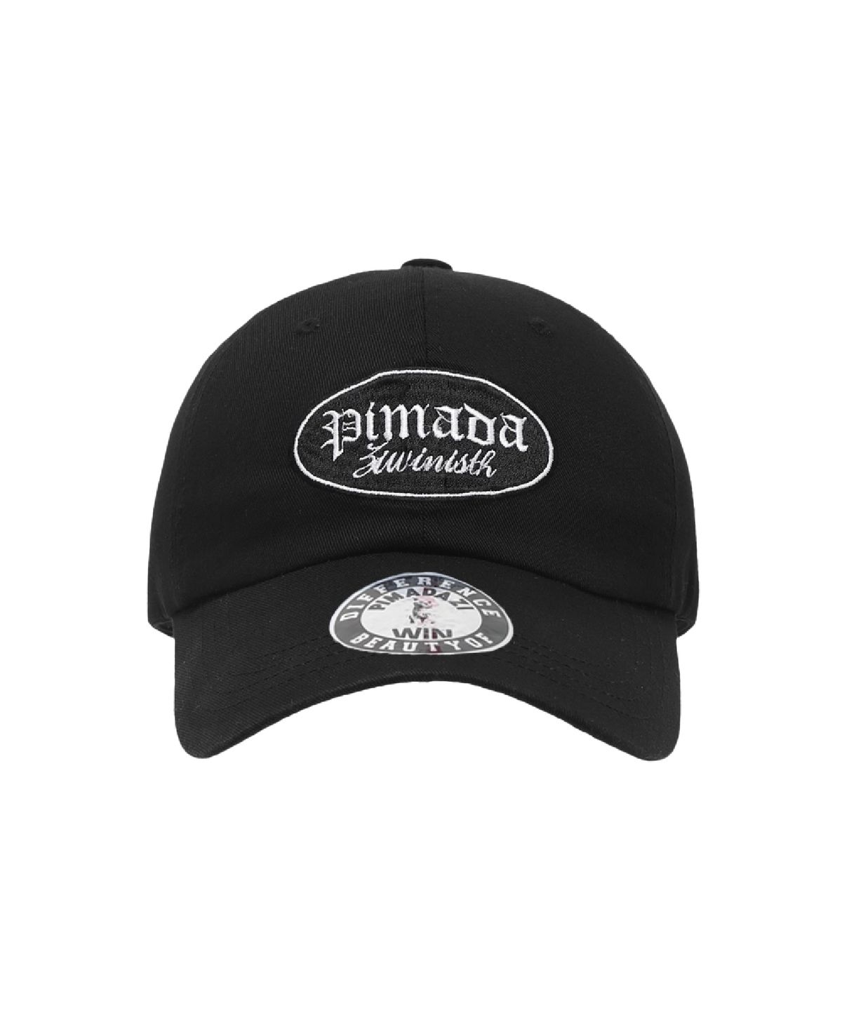 피마다지윈(PIMADAZIWIN) Basic Logo Ballcap_[Black]