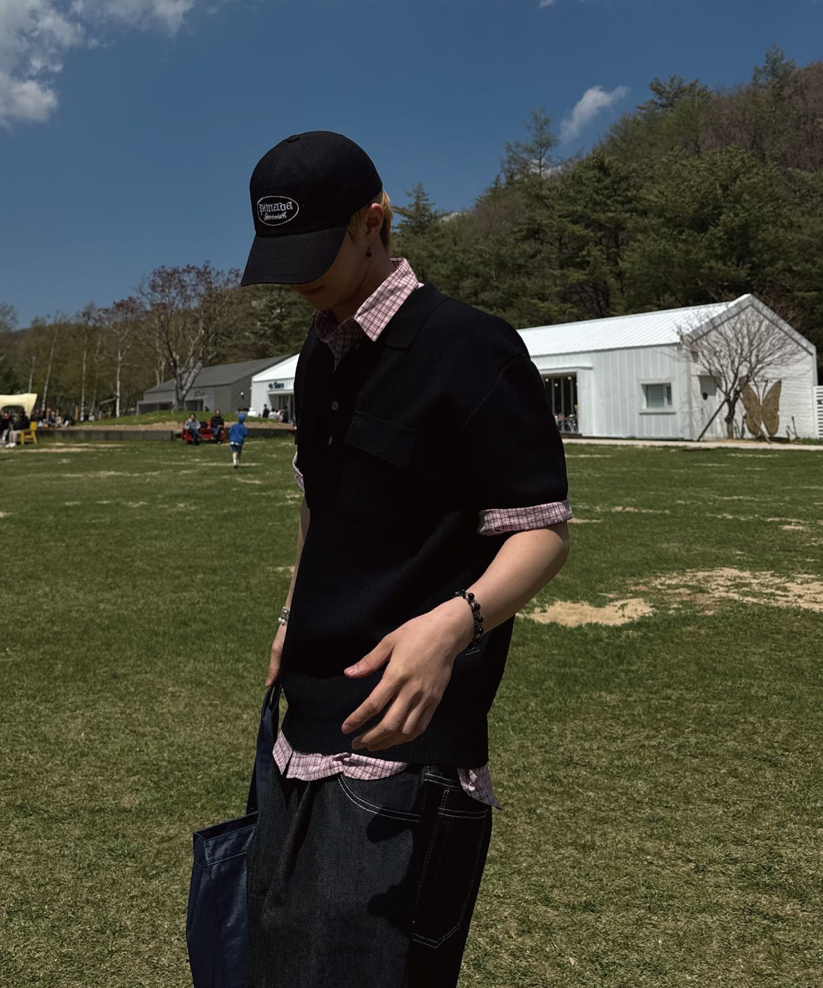 피마다지윈(PIMADAZIWIN) Basic Logo Ballcap_[Black]