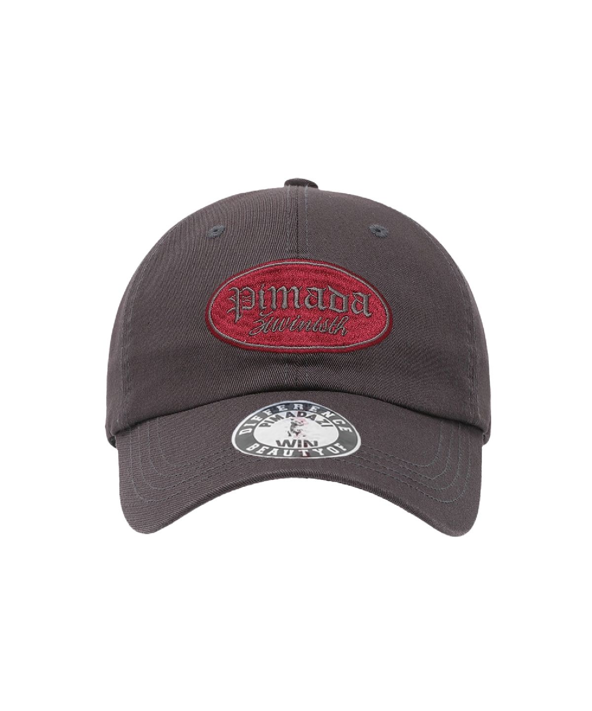 피마다지윈(PIMADAZIWIN) Basic Logo Ballcap_[Charcoal]