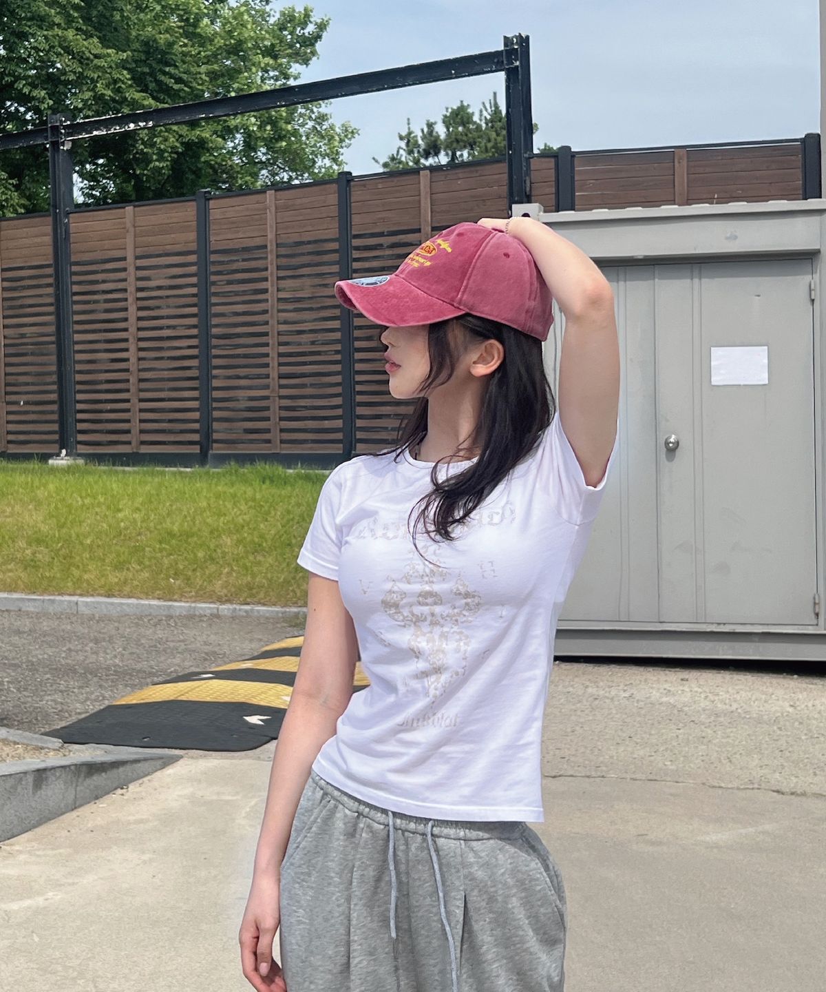 피마다지윈(PIMADAZIWIN) Pigment Logo Ballcap_[Red]