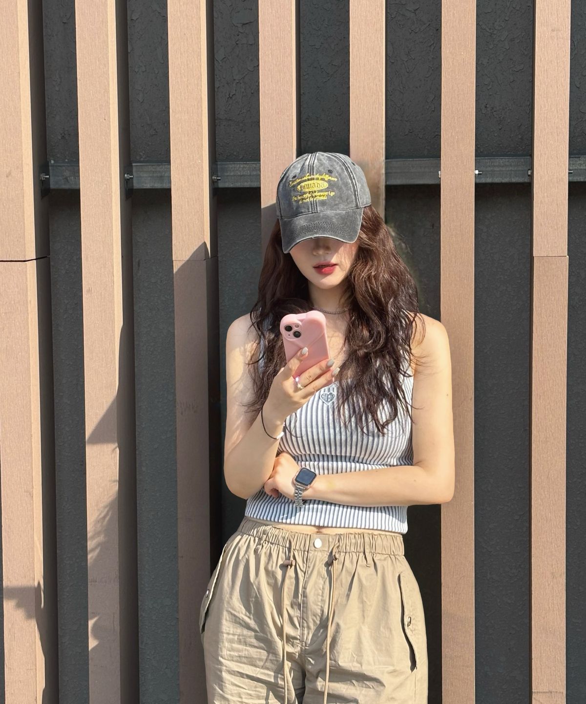 피마다지윈(PIMADAZIWIN) Pigment Logo Ballcap_[Charcoal]