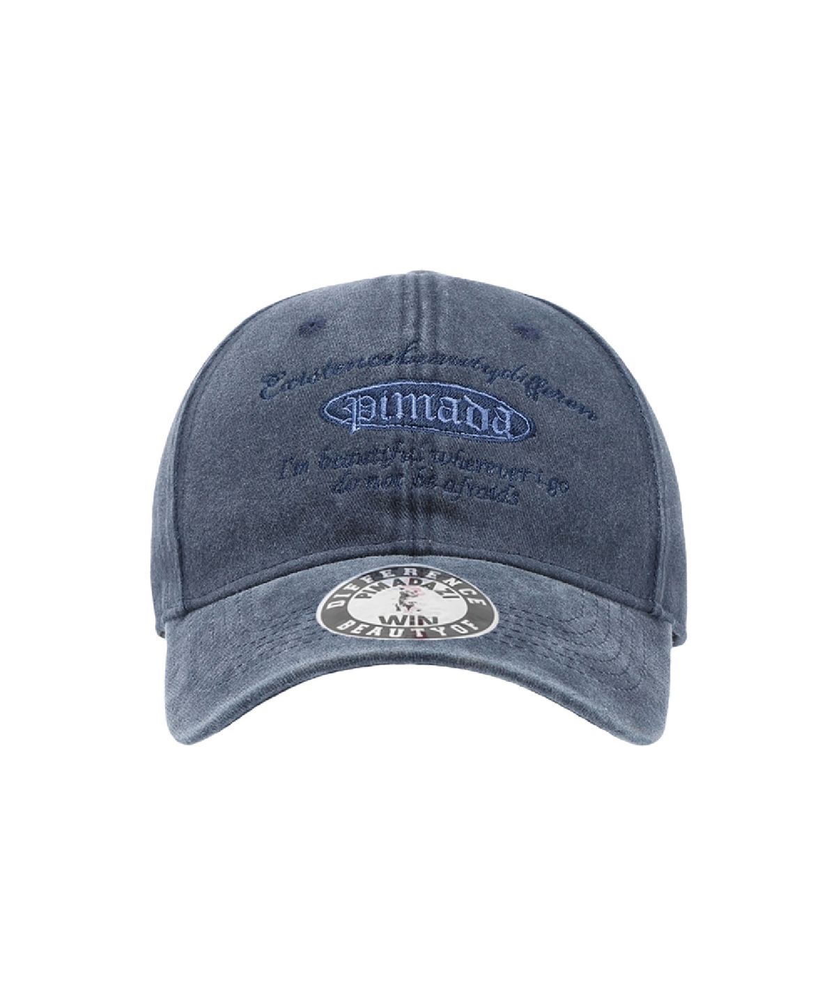피마다지윈(PIMADAZIWIN) Pigment Logo Ballcap_[Blue]