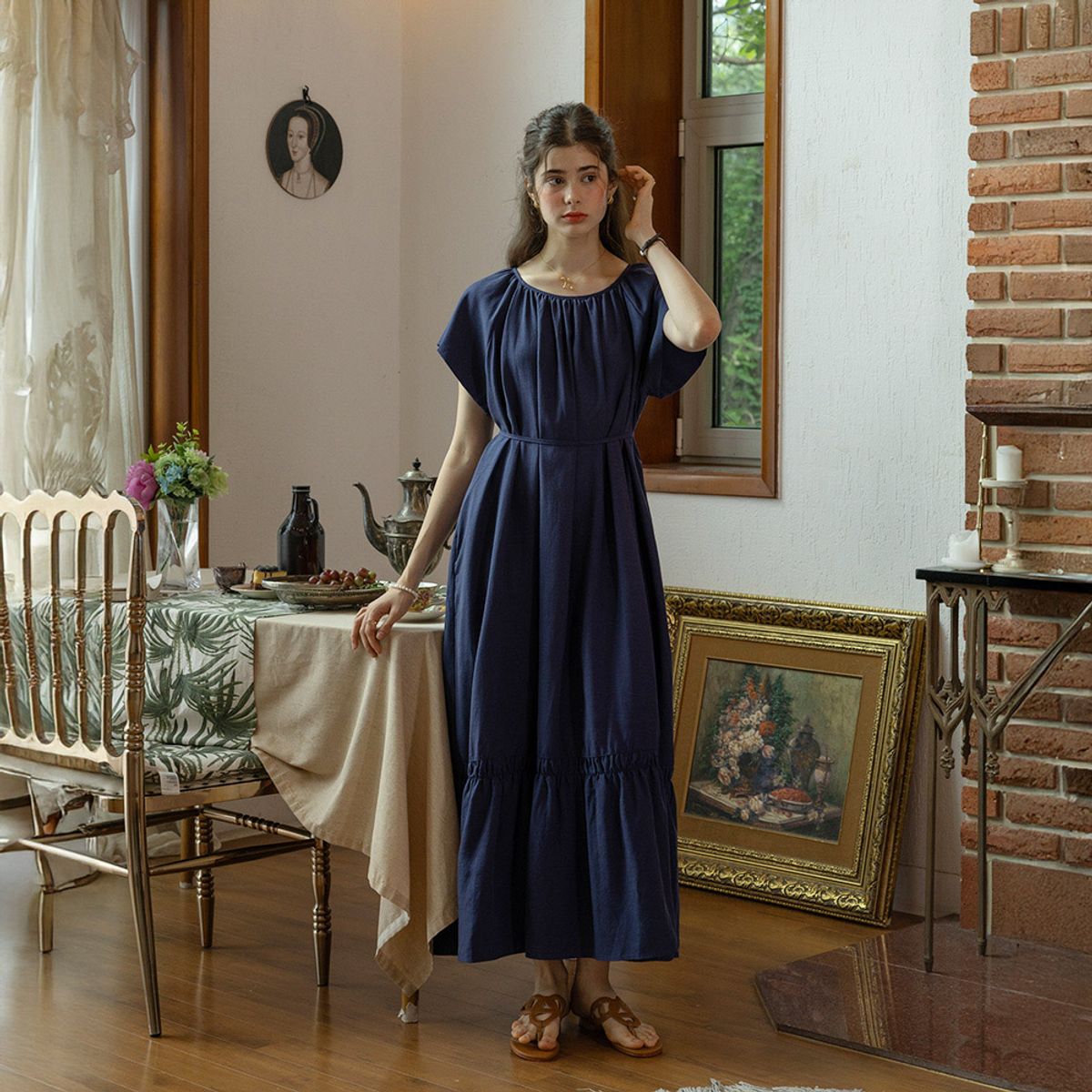 프라우드 마리(PROUD MARY) PM_Loose elegant dress_NAVY