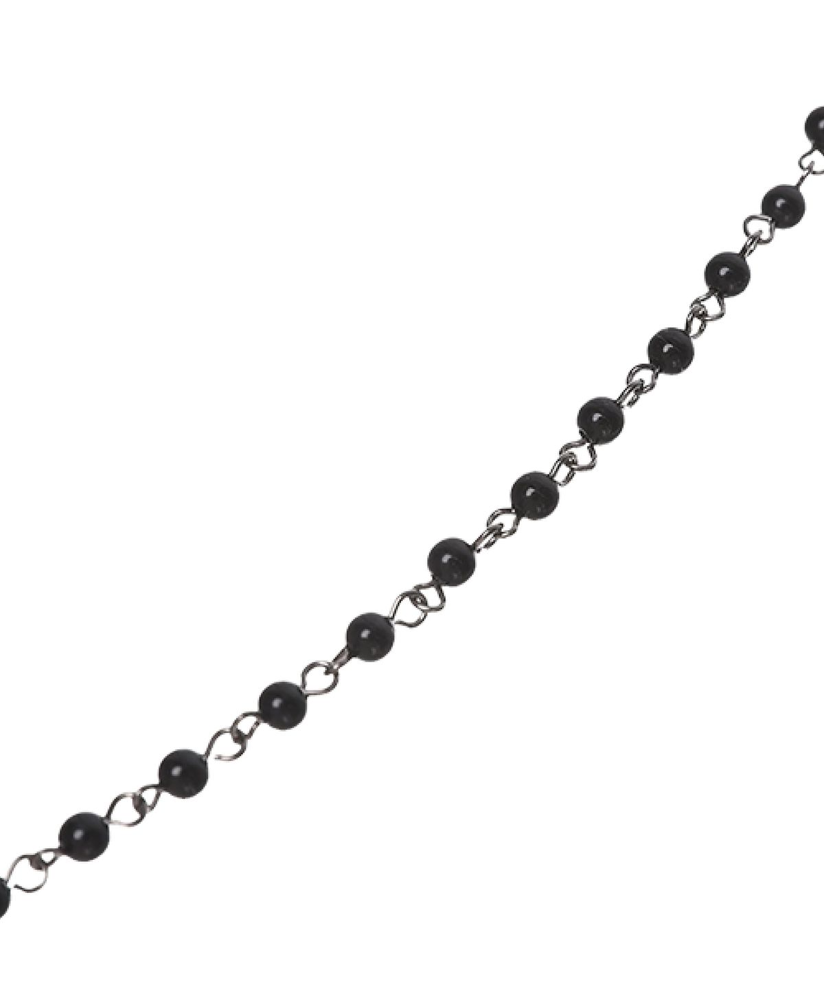 피마다지윈(PIMADAZIWIN) Black Chain Pearl Necklace_[Light]