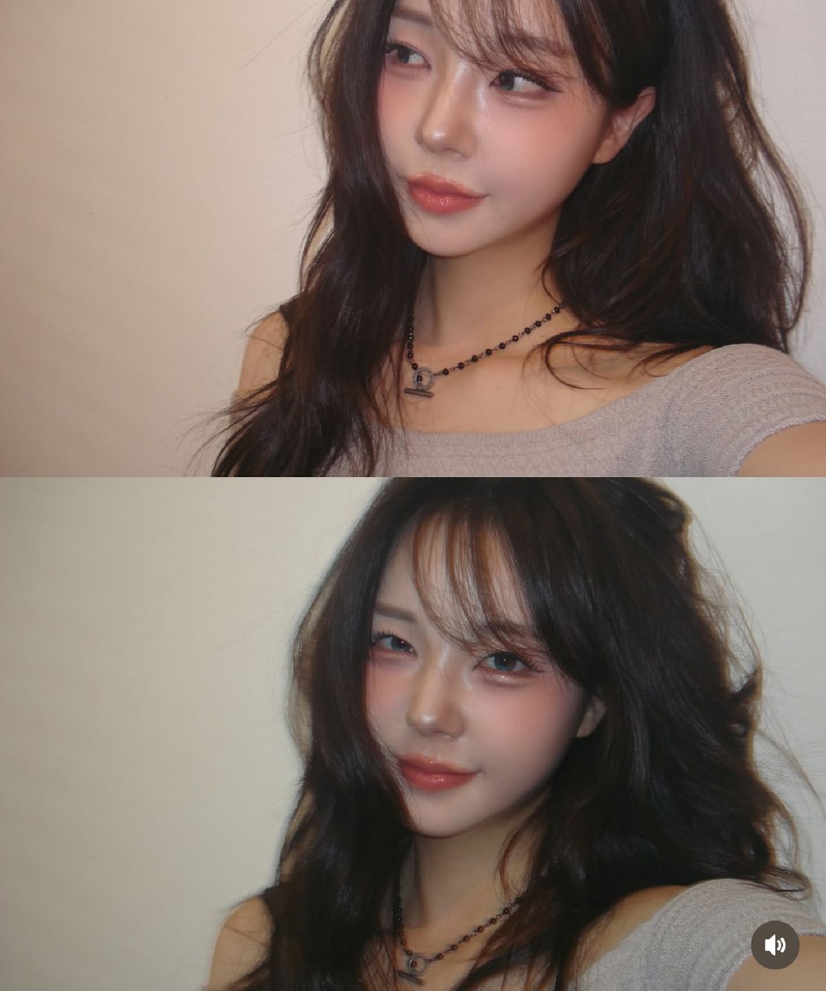 피마다지윈(PIMADAZIWIN) Black Chain Pearl Necklace_[Light]