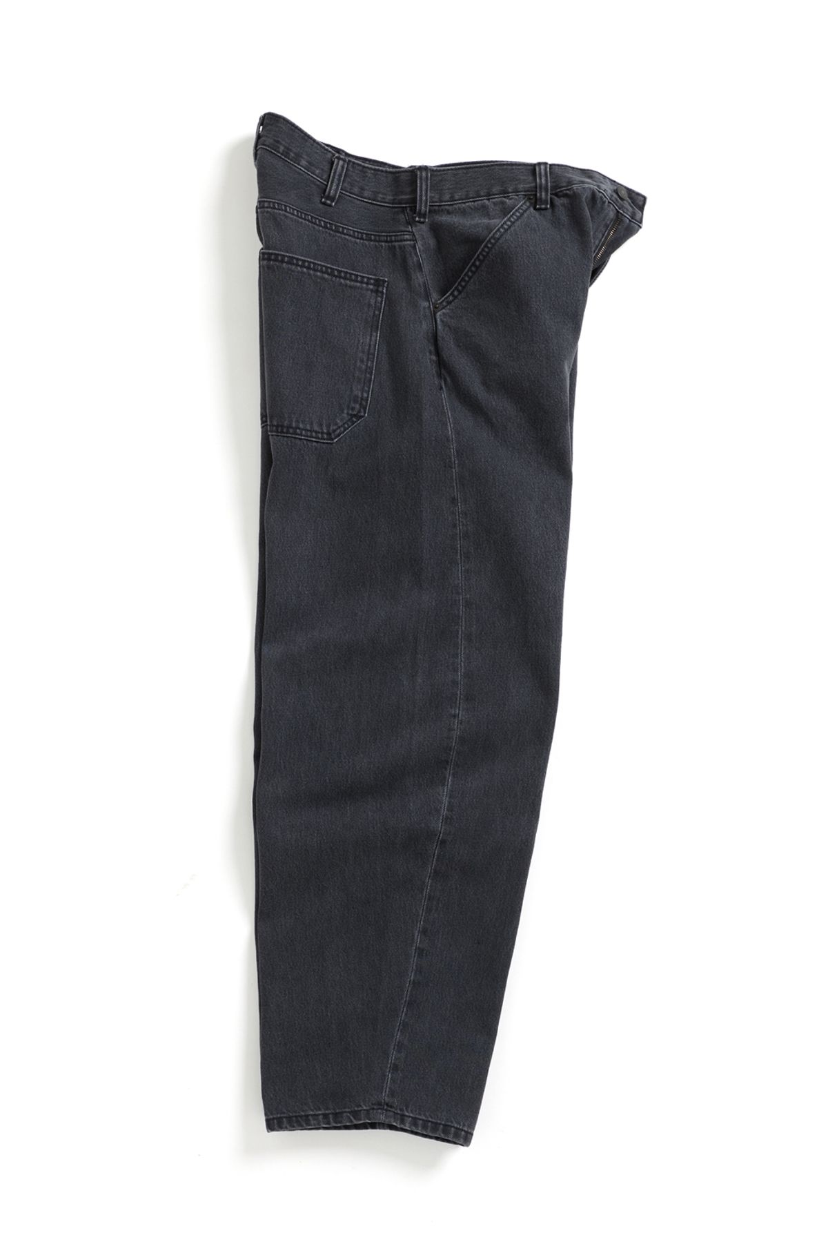 해칭룸(HATCHINGROOM) Curve Jeans Washed Black