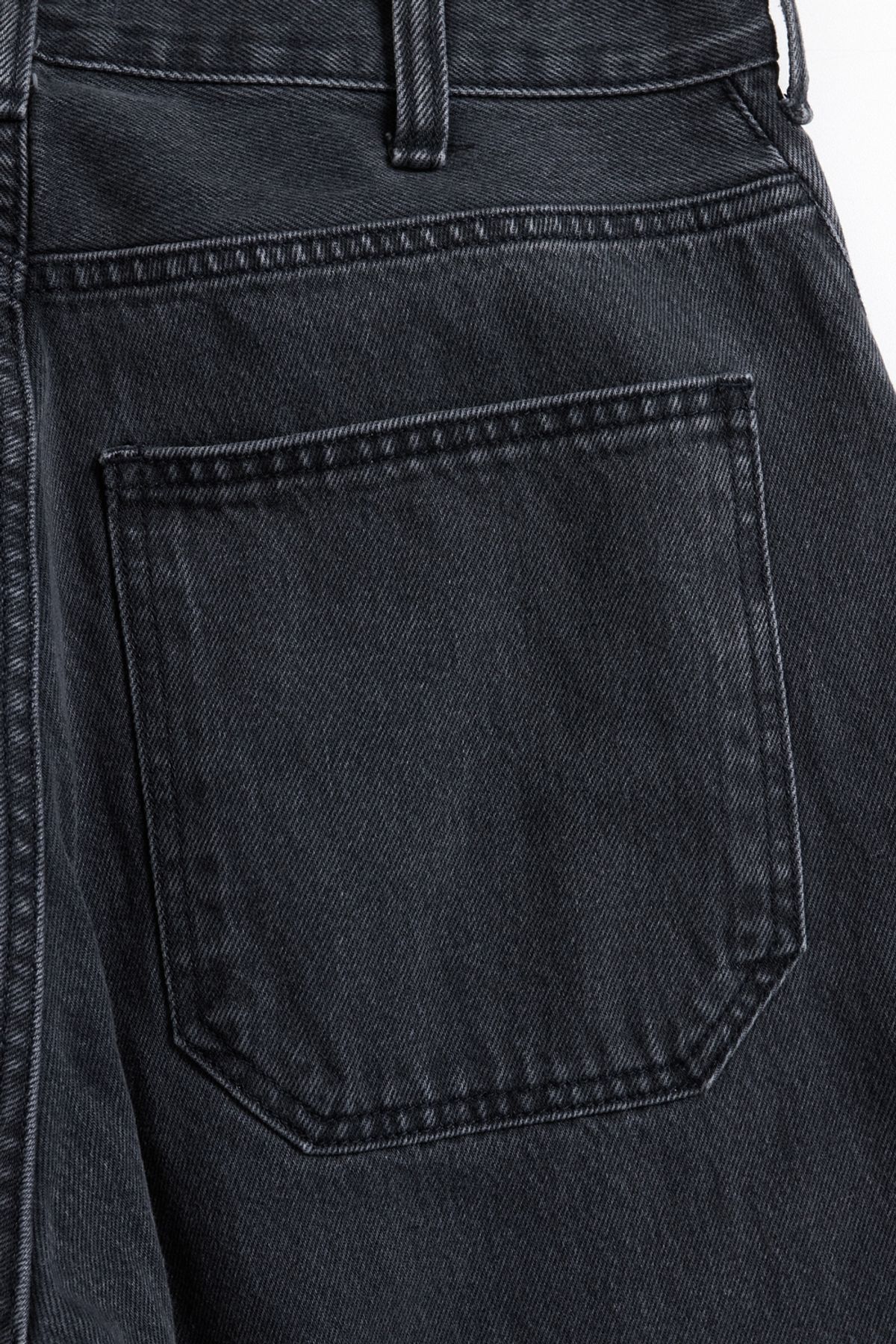 해칭룸(HATCHINGROOM) Curve Jeans Washed Black