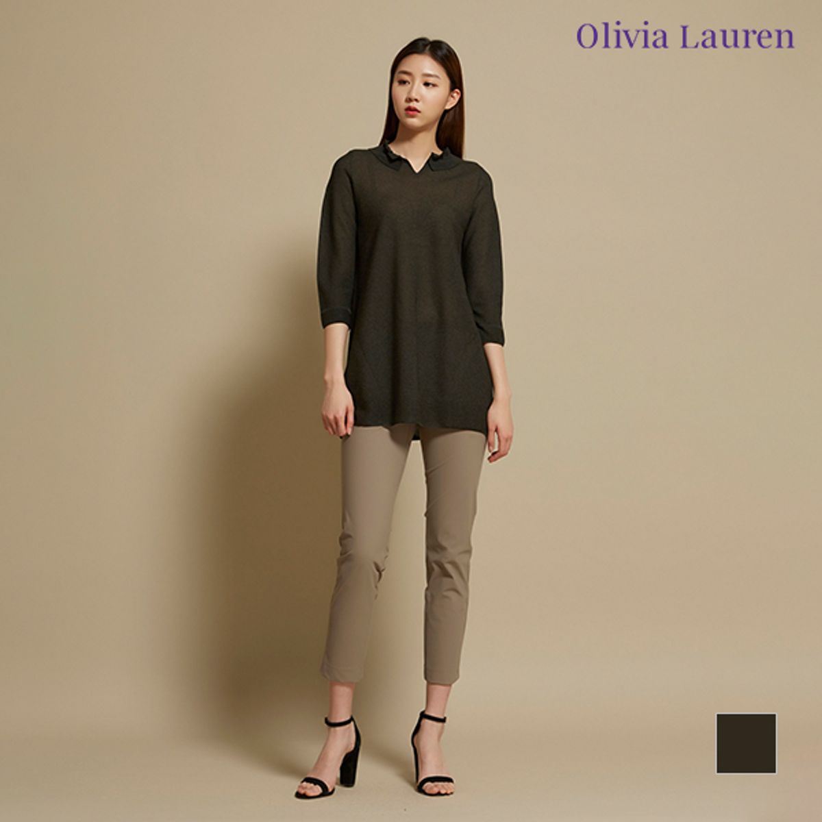 올리비아로렌(OLIVIALAUREN) 홀가먼트 풀오버_VOCBLWM3121