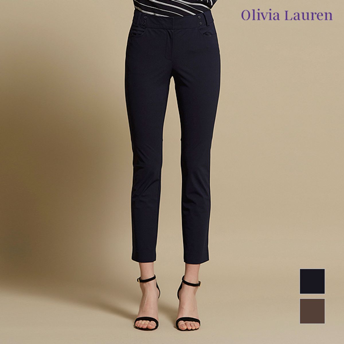 올리비아로렌(OLIVIALAUREN) 일자핏 팬츠_VOCDLWM3441