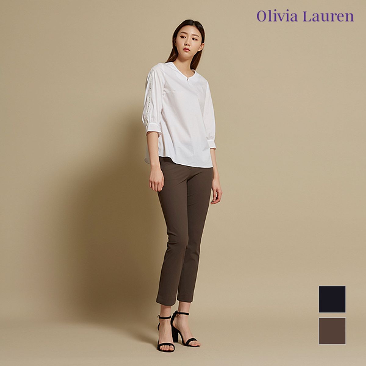 올리비아로렌(OLIVIALAUREN) 일자핏 팬츠_VOCDLWM3441