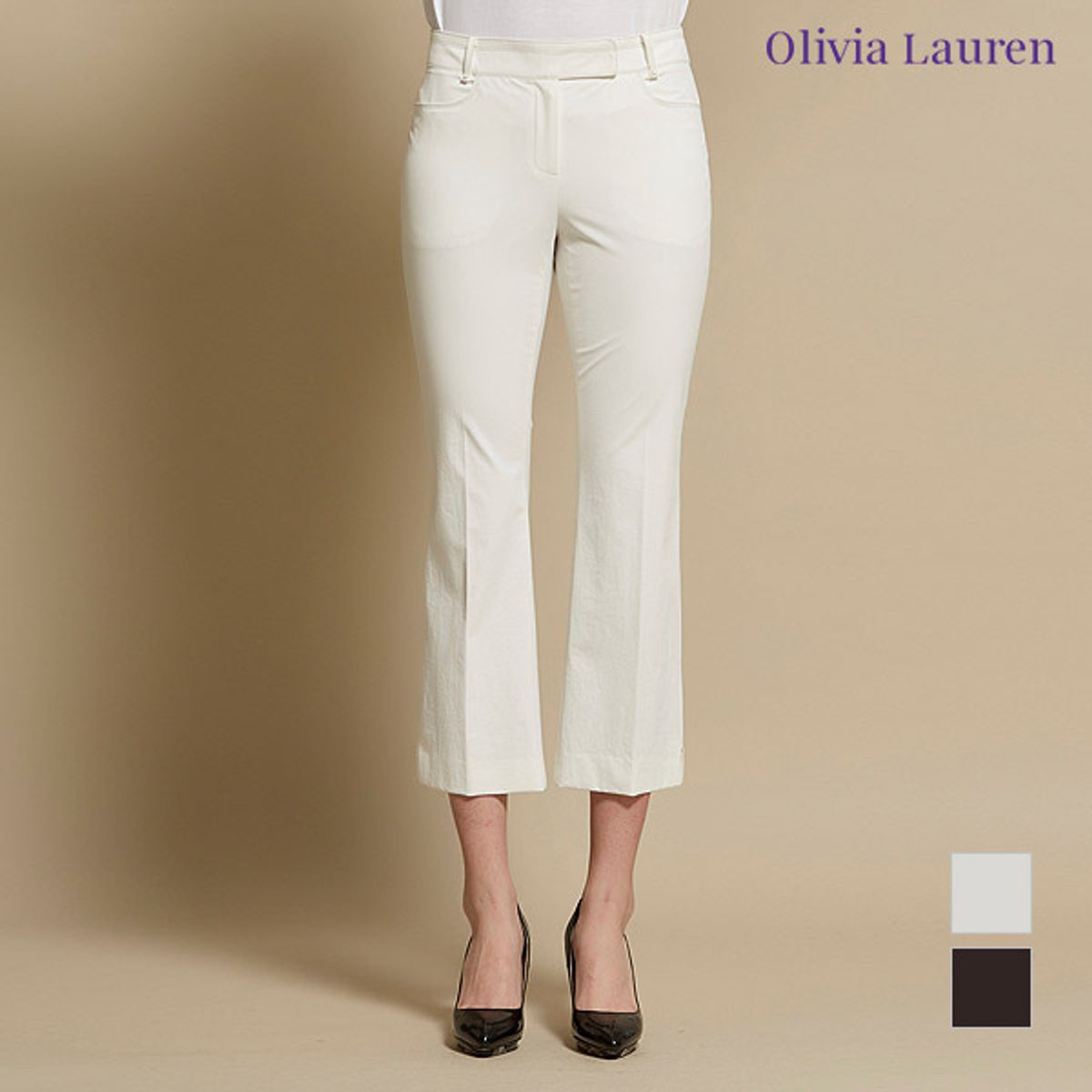 올리비아로렌(OLIVIALAUREN) 배색 스티치 부츠컷 팬츠_VOPDLWM4211
