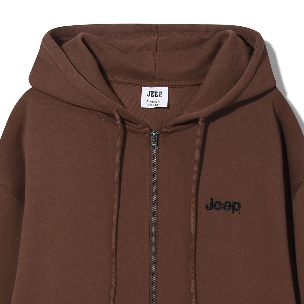 지프(JEEP) 2WAY 오버핏 스몰 지프 후드집업 (JR5TZU051BR)