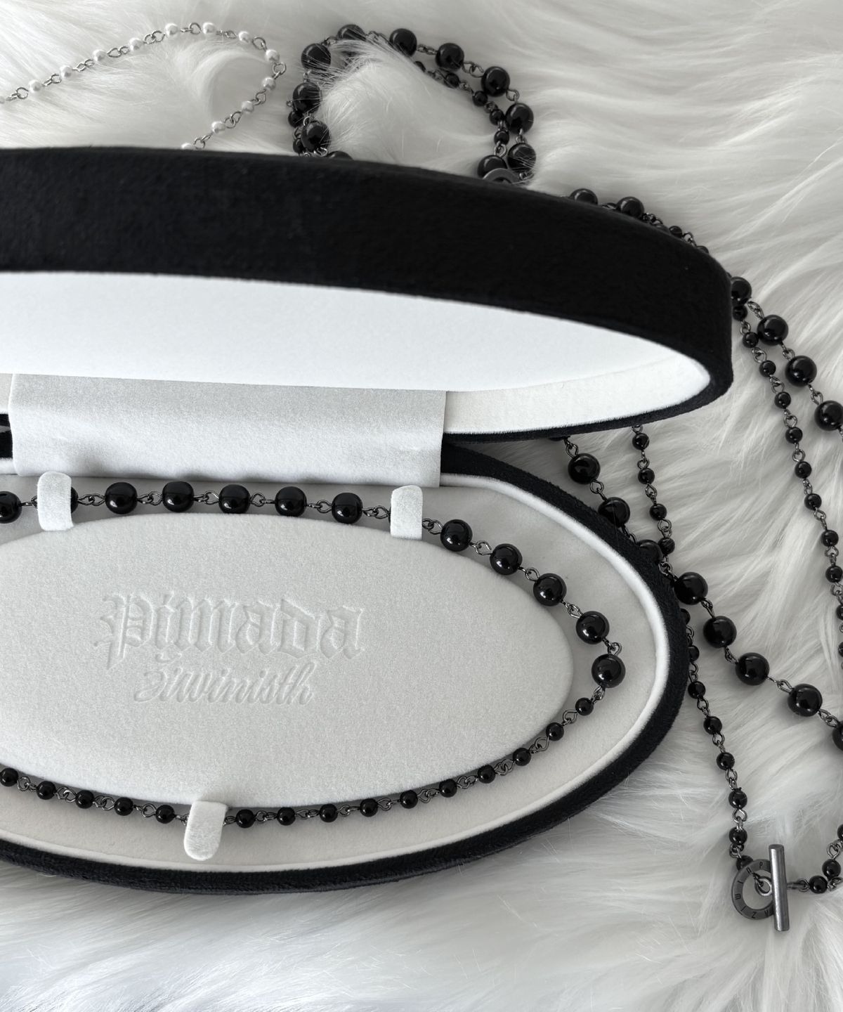 피마다지윈(PIMADAZIWIN) White Chain Pearl Necklace_[Light]