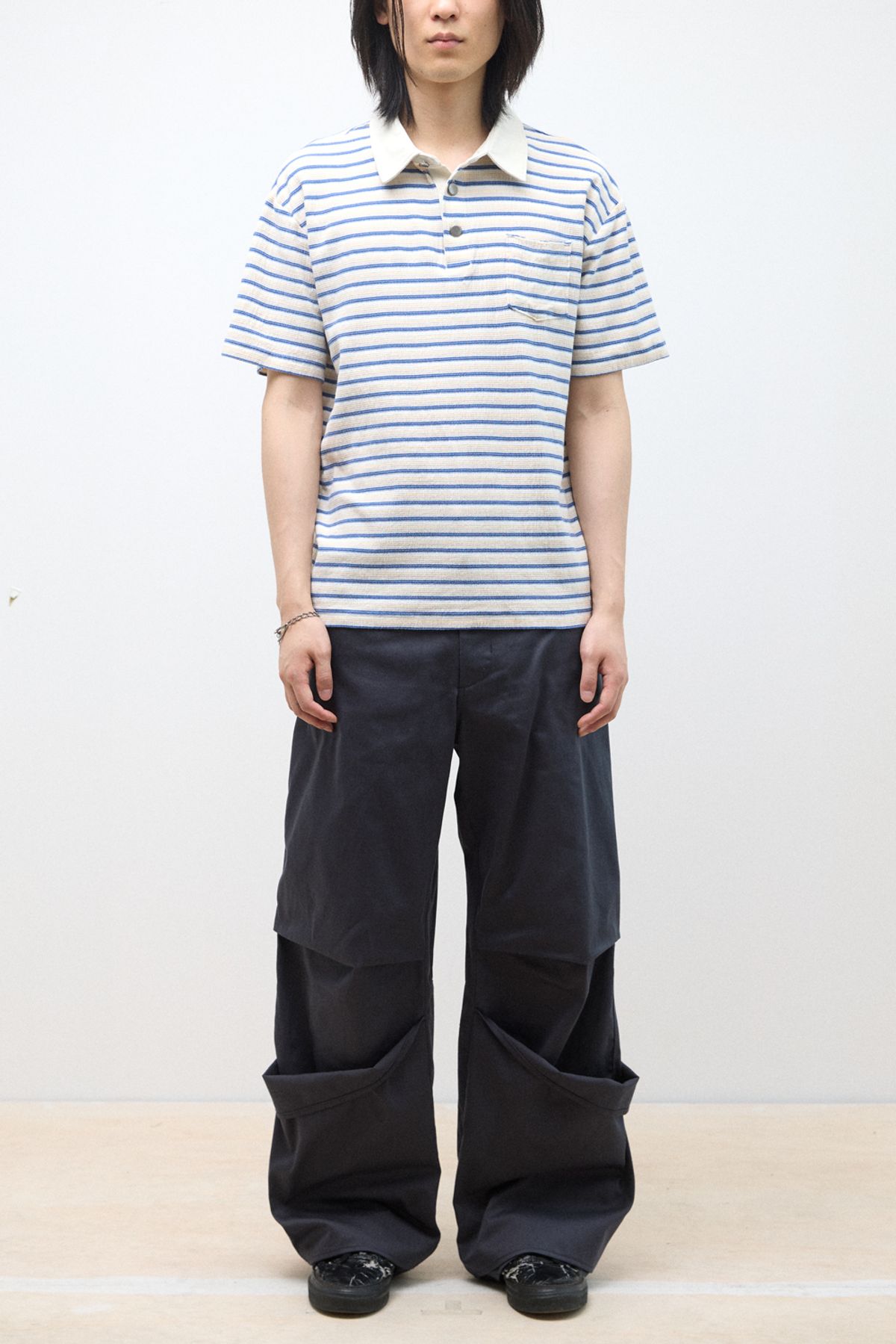해칭룸(HATCHINGROOM) Armor Pants Blue Charcoal