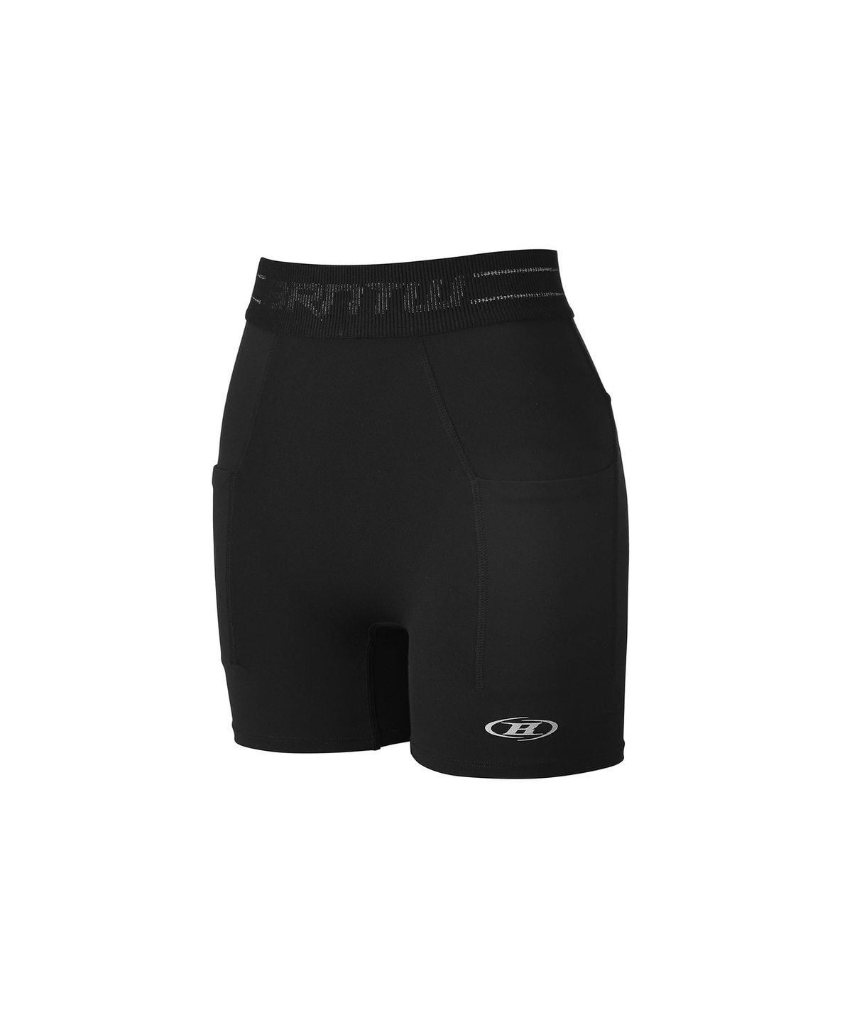 본투윈(BORN TO WIN) REFLECTIVE OUT BAND POCKET 3.5 BIKER SHORTS [BLACK]