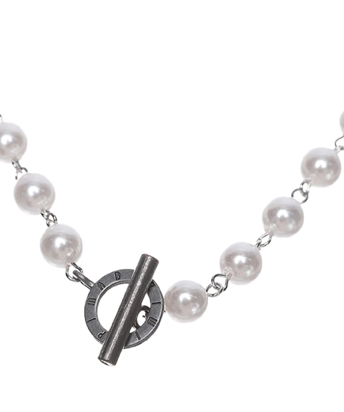 피마다지윈(PIMADAZIWIN) White Chain Pearl Necklace_[Bold]