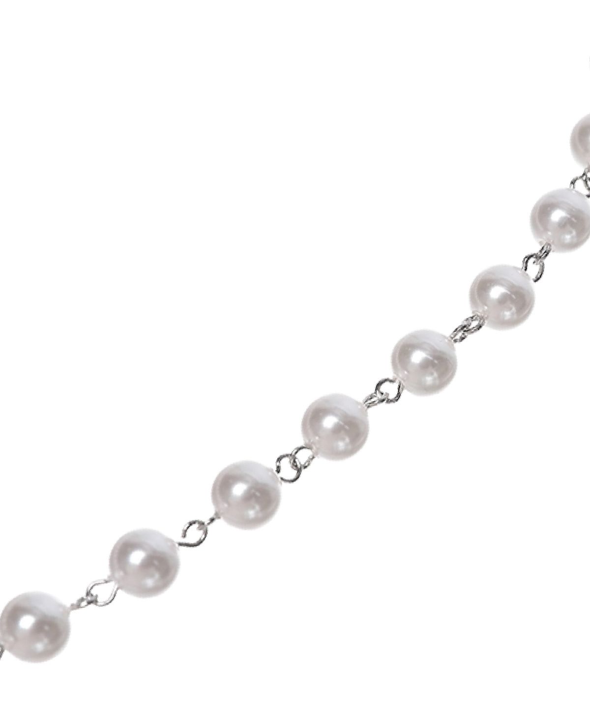 피마다지윈(PIMADAZIWIN) White Chain Pearl Necklace_[Bold]