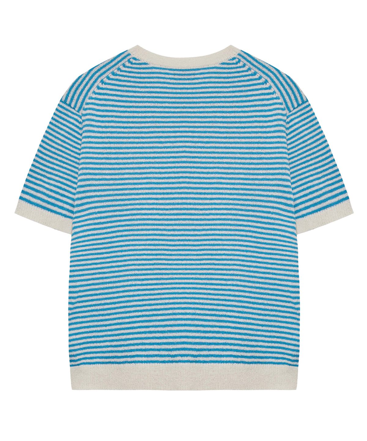 누프에블루(NEUFETBLEU) NEB stripe half knit (skyblue)