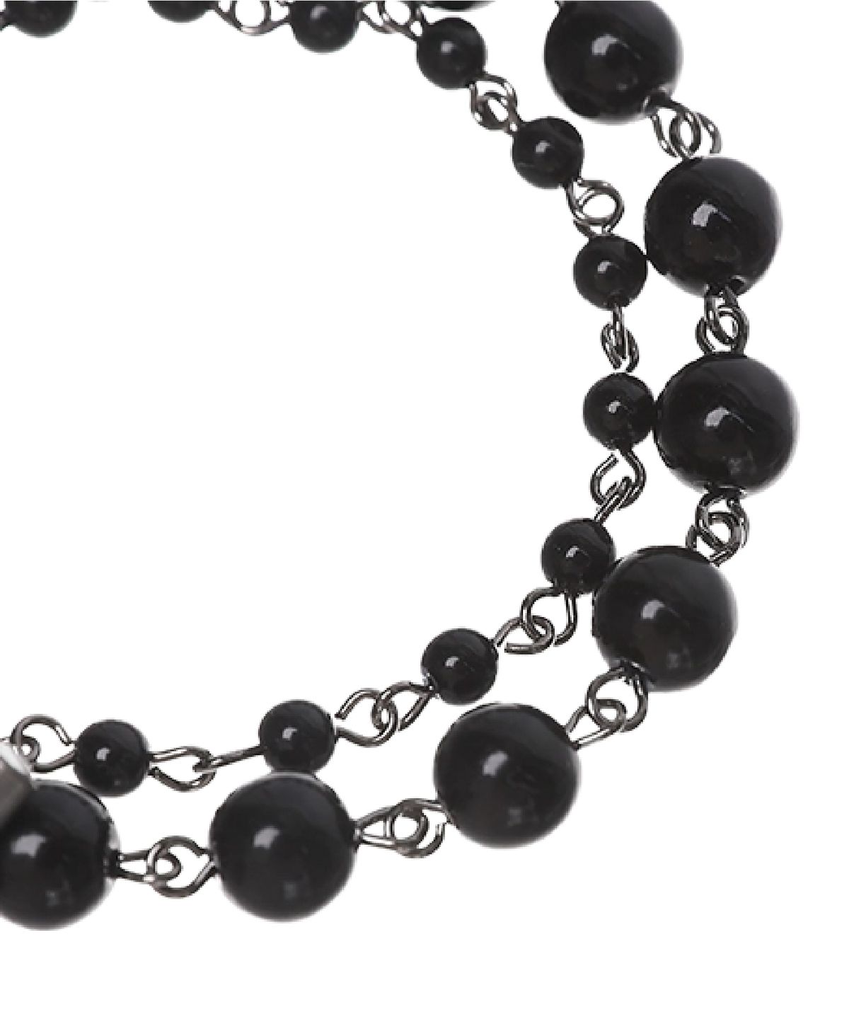 피마다지윈(PIMADAZIWIN) Black Chain Pearl Bracelet