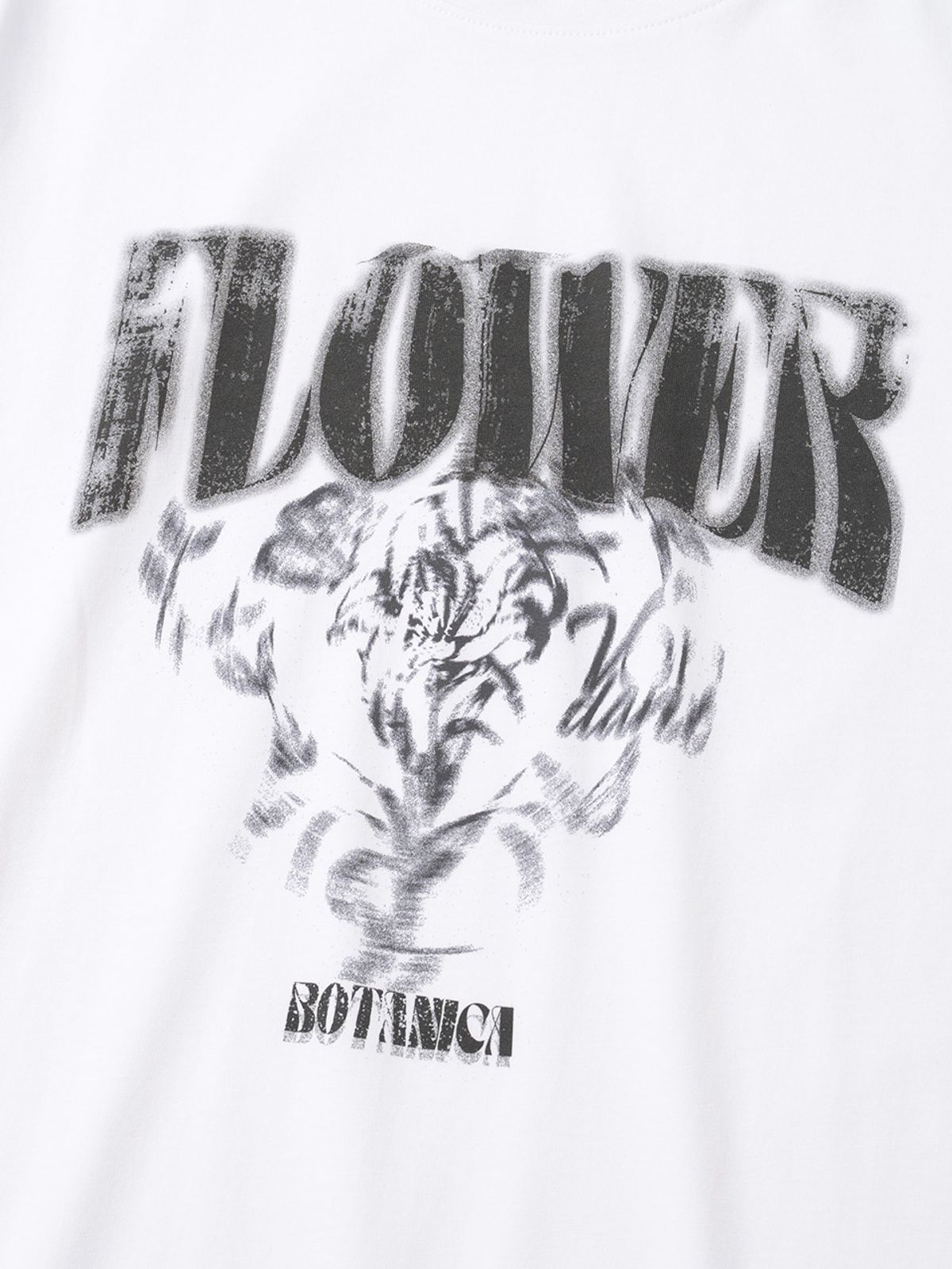 엑스오엑스(XOX) 스머징 플라워 크루넥 반팔 티셔츠 [WHITE]