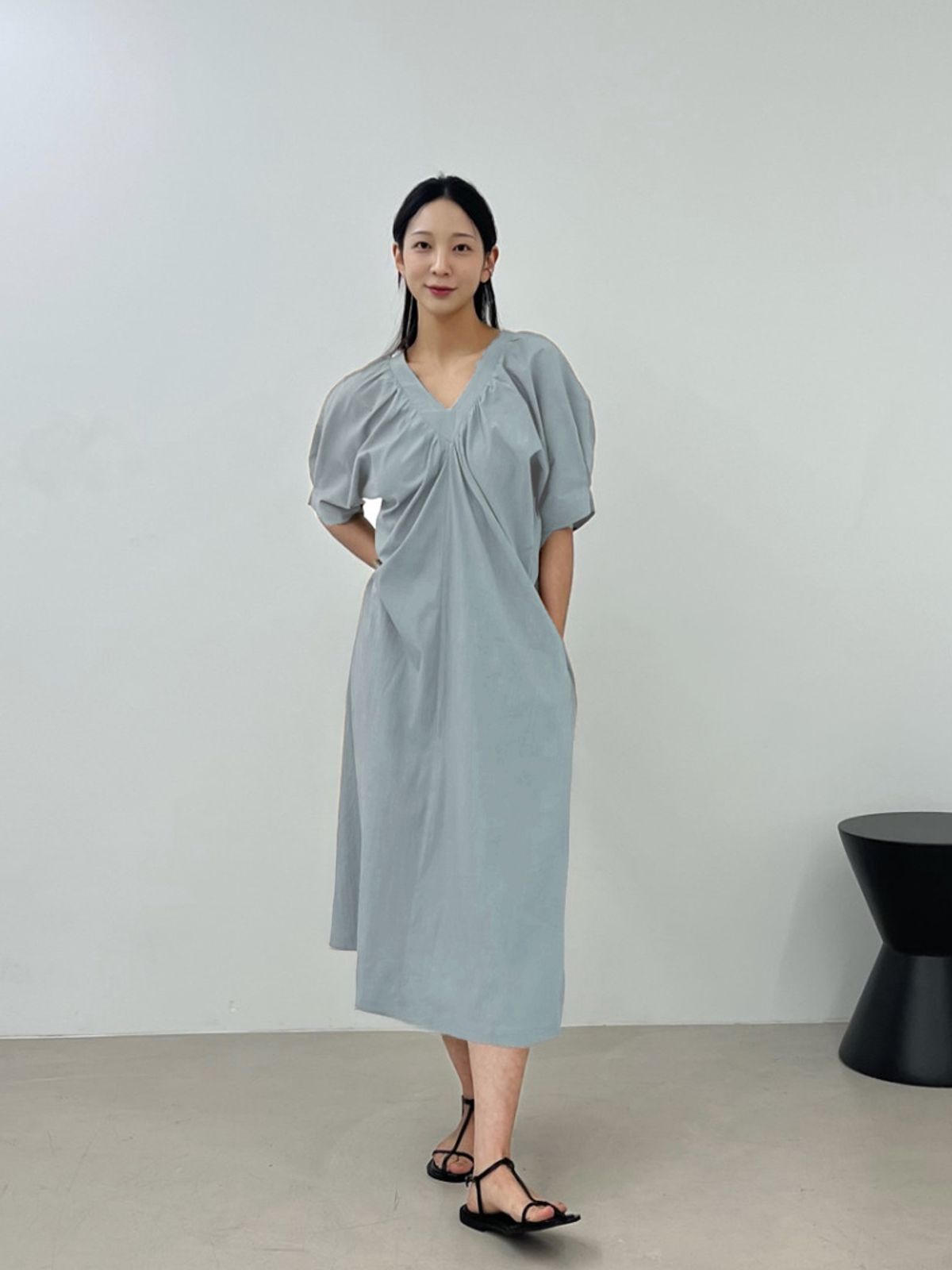 메르메르(MER MER) (4컬러) 메르 드레스_블랙/핑크/네이비/스카이블루