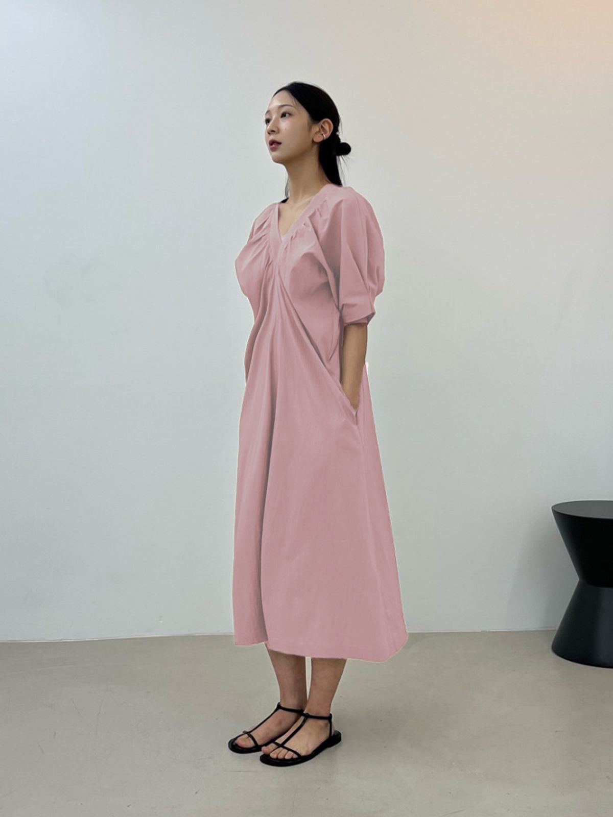 메르메르(MER MER) (4컬러) 메르 드레스_블랙/핑크/네이비/스카이블루