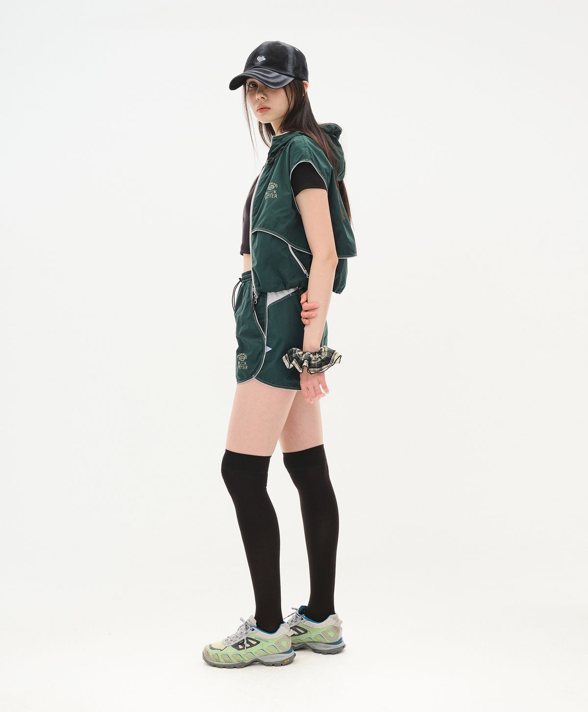 누크피터(NUUKFITTER) ICE-UP STRING SHORTS_WOMEN [GREEN]