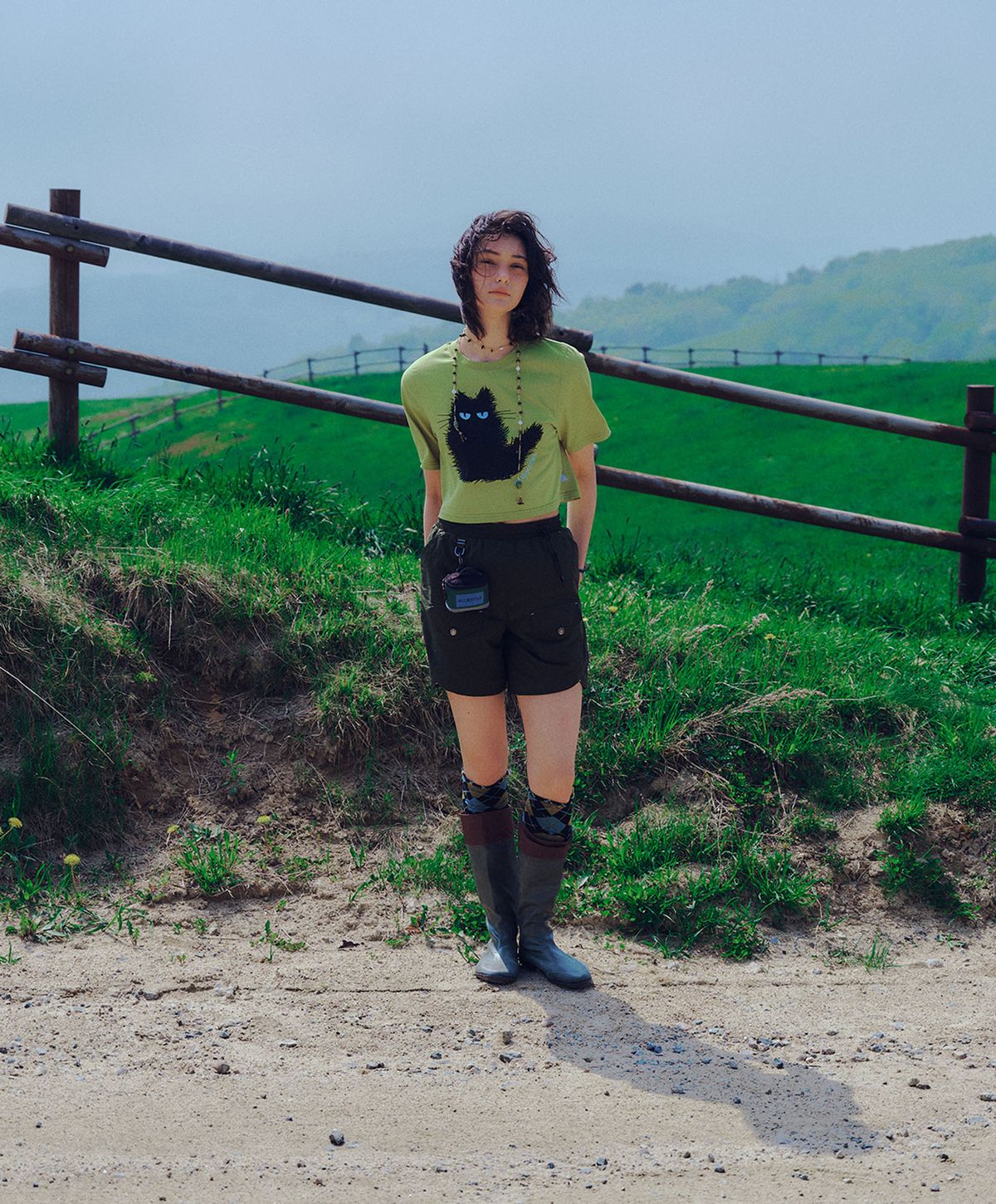 누크피터(NUUKFITTER) YATTO CROP T-SHIRT_WOMEN [PINK]