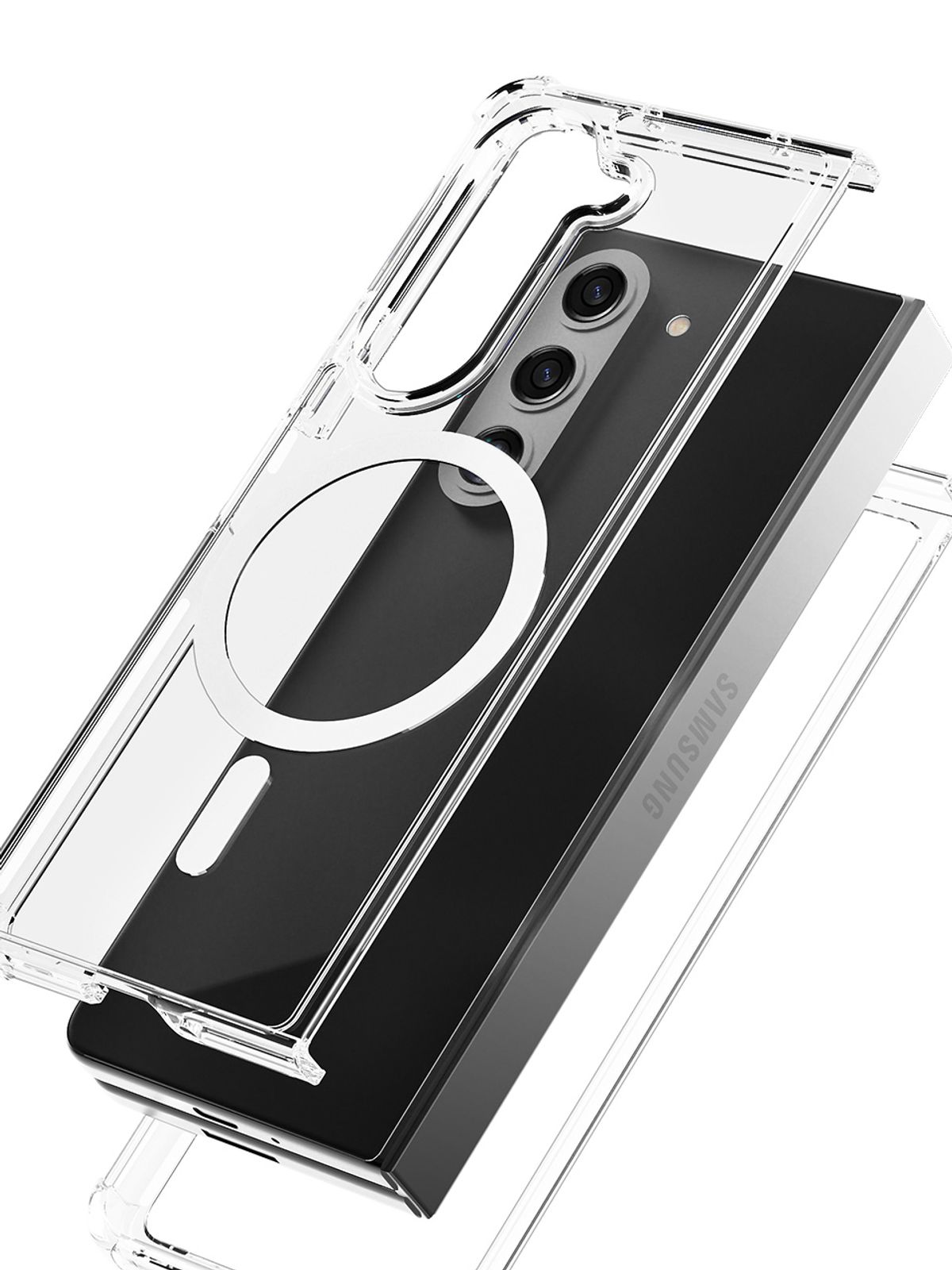 디자인스킨(DESIGNSKIN) 갤럭시Z폴드7 피닉스 범퍼 맥세이프 케이스-올클리어
