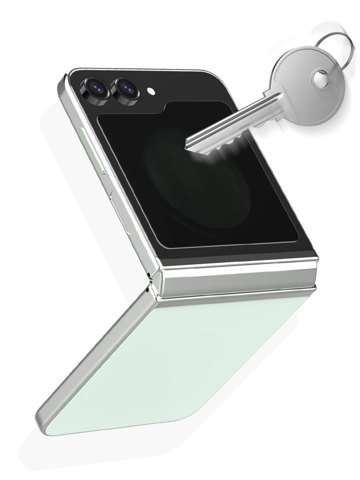 디자인스킨(DESIGNSKIN) 갤럭시Z플립7 2.5D 전면 강화유리